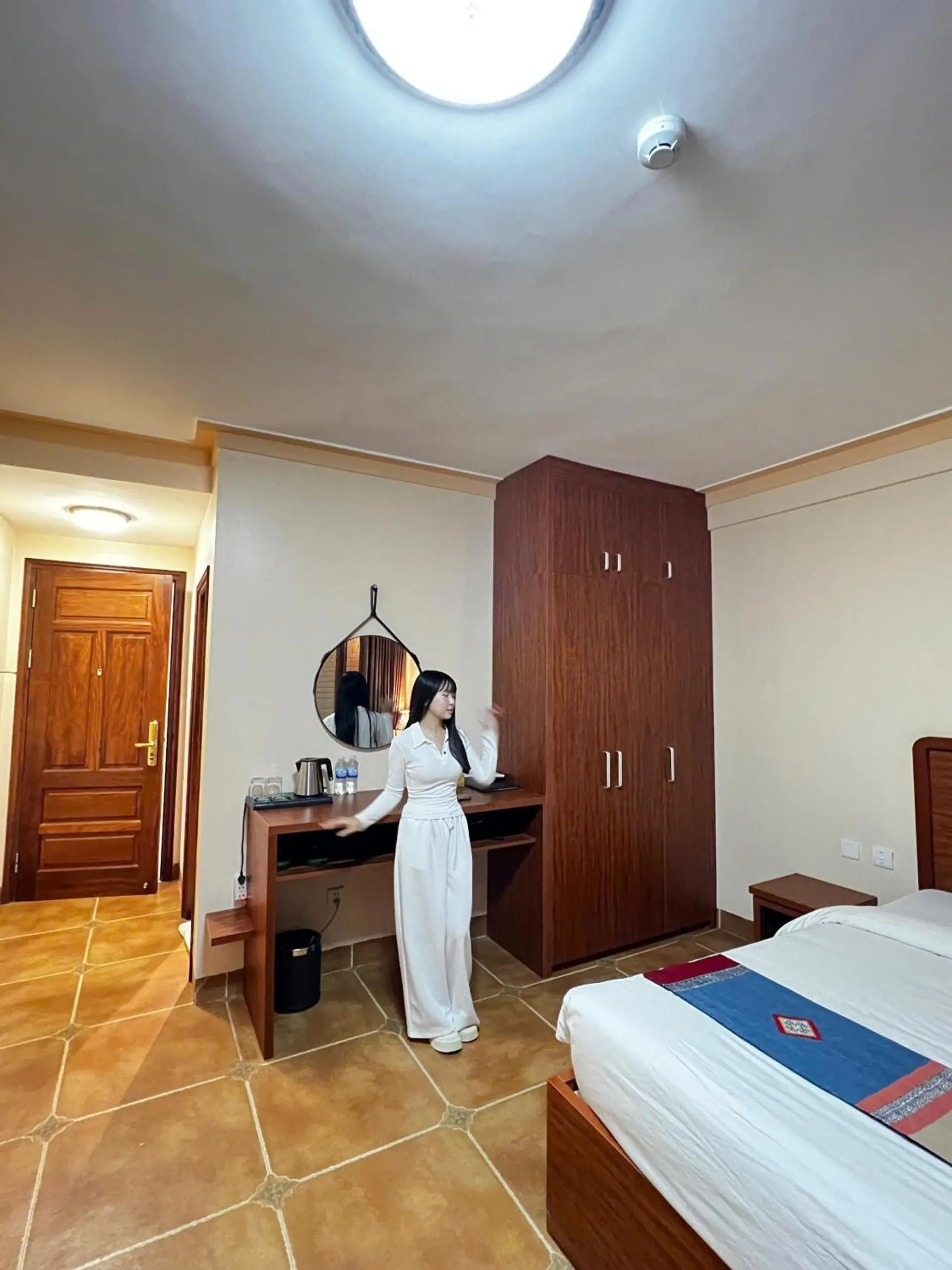 Bed in Sapa Symphony Hotel