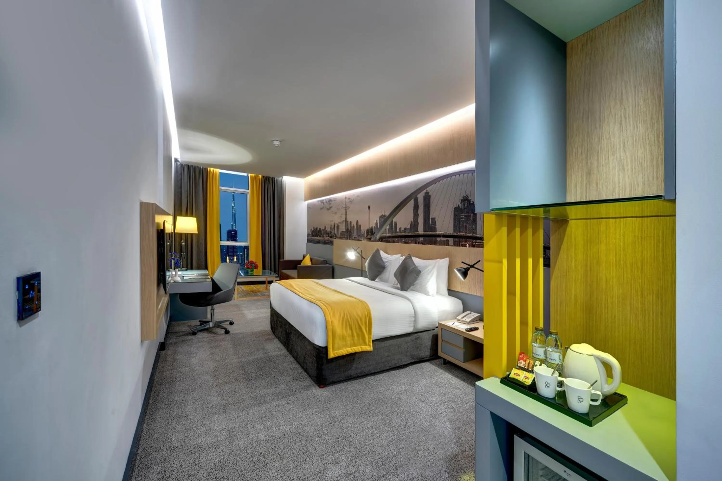 Photo of the whole room, Bed in URBAN Al Khoory Hotel