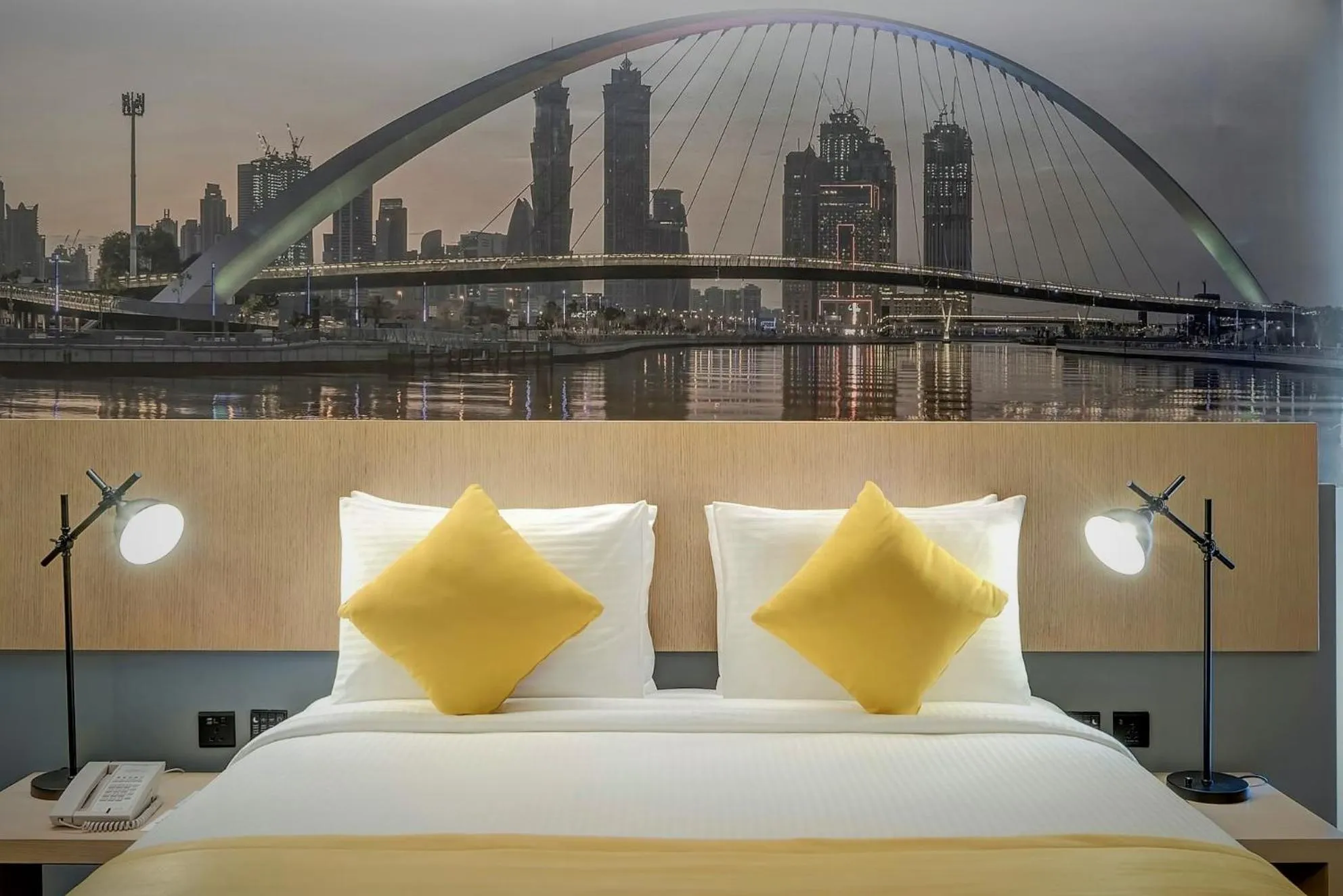 Bed in URBAN Al Khoory Hotel