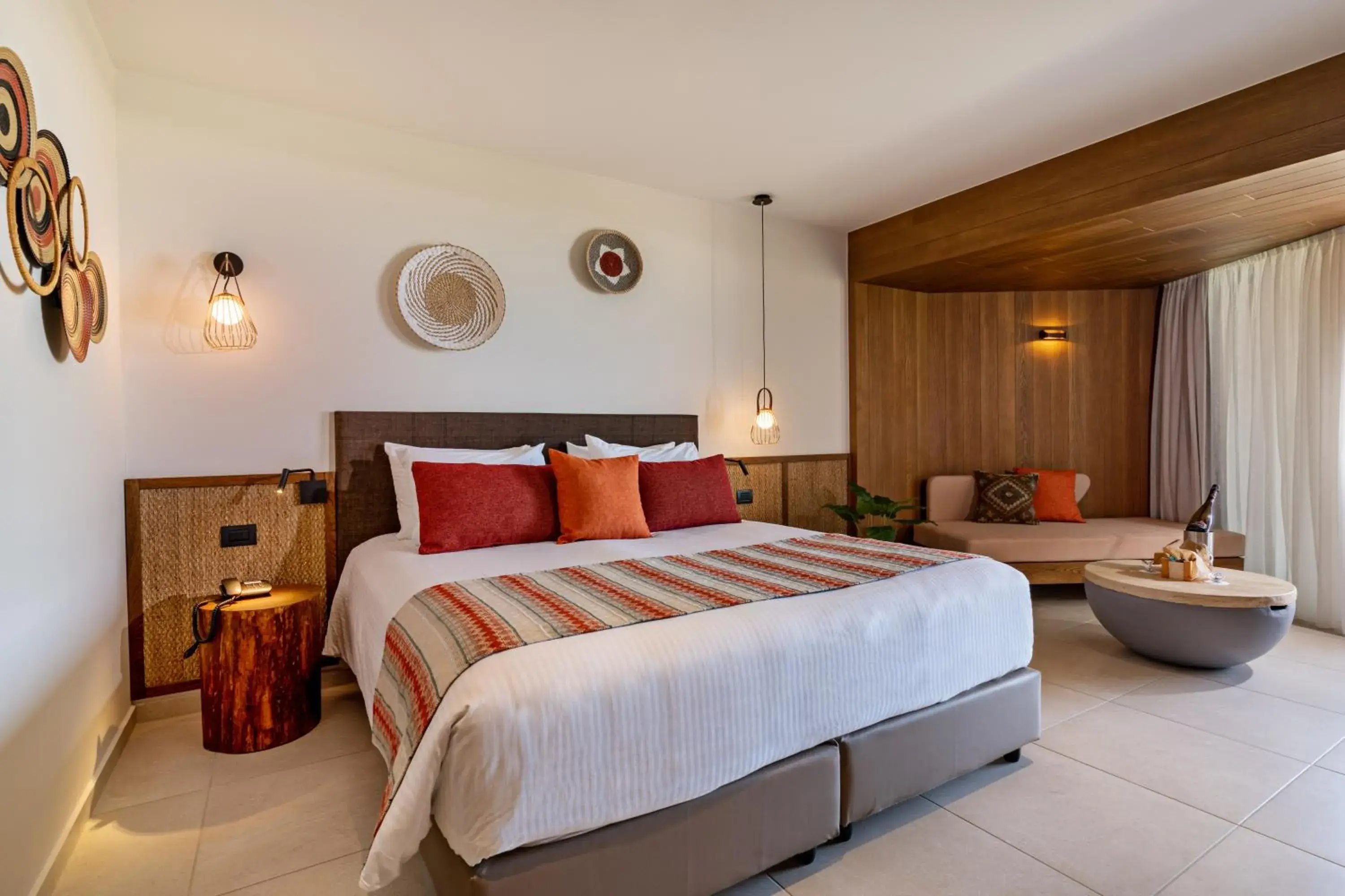 Bed in Minos Ambassador Suites & Spa - Adults only Bed in Minos Ambassador Suites & Spa - Adults only