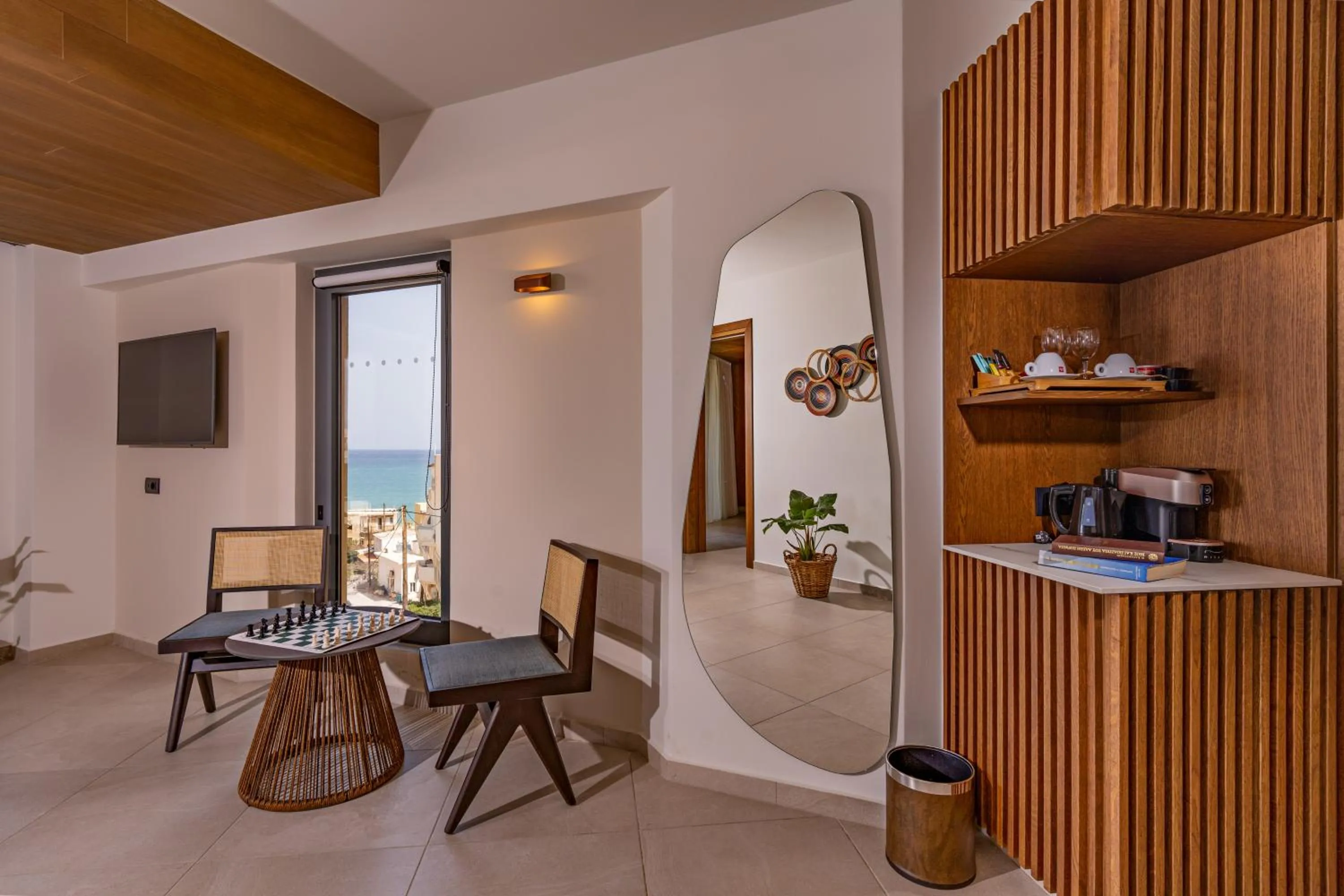 Coffee/tea facilities in Minos Ambassador Suites & Spa - Adults only
