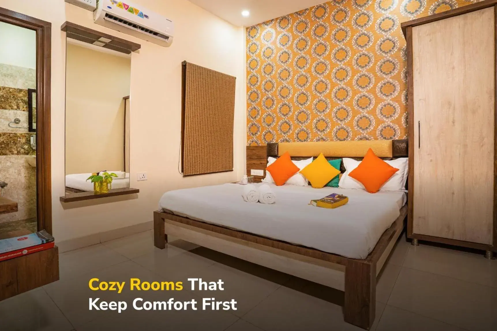 Bed in goSTOPS Amritsar, Chatiwind Gate Bed in goSTOPS Amritsar, Chatiwind Gate