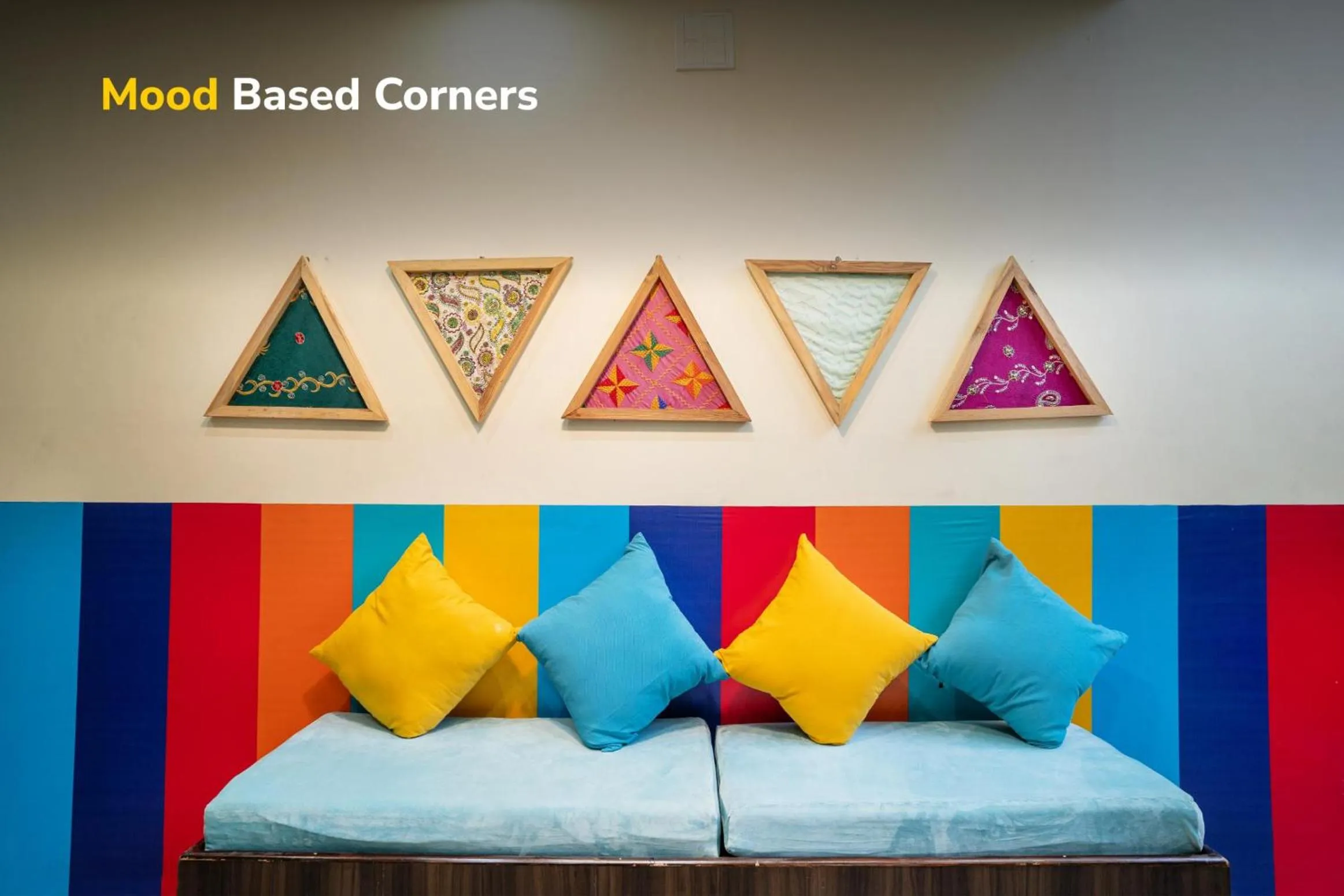 Seating area in goSTOPS Amritsar, Chatiwind Gate