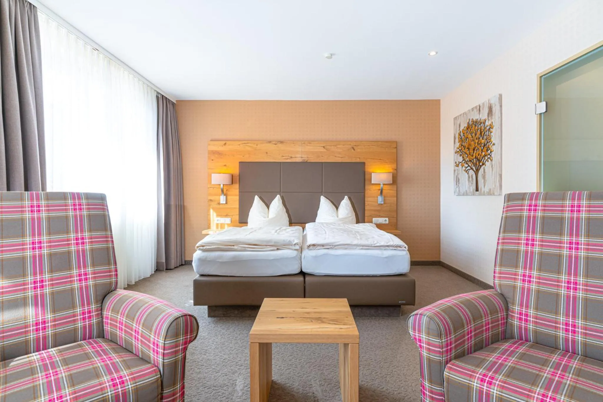 Bed in Hotel Restaurant Pollmanns