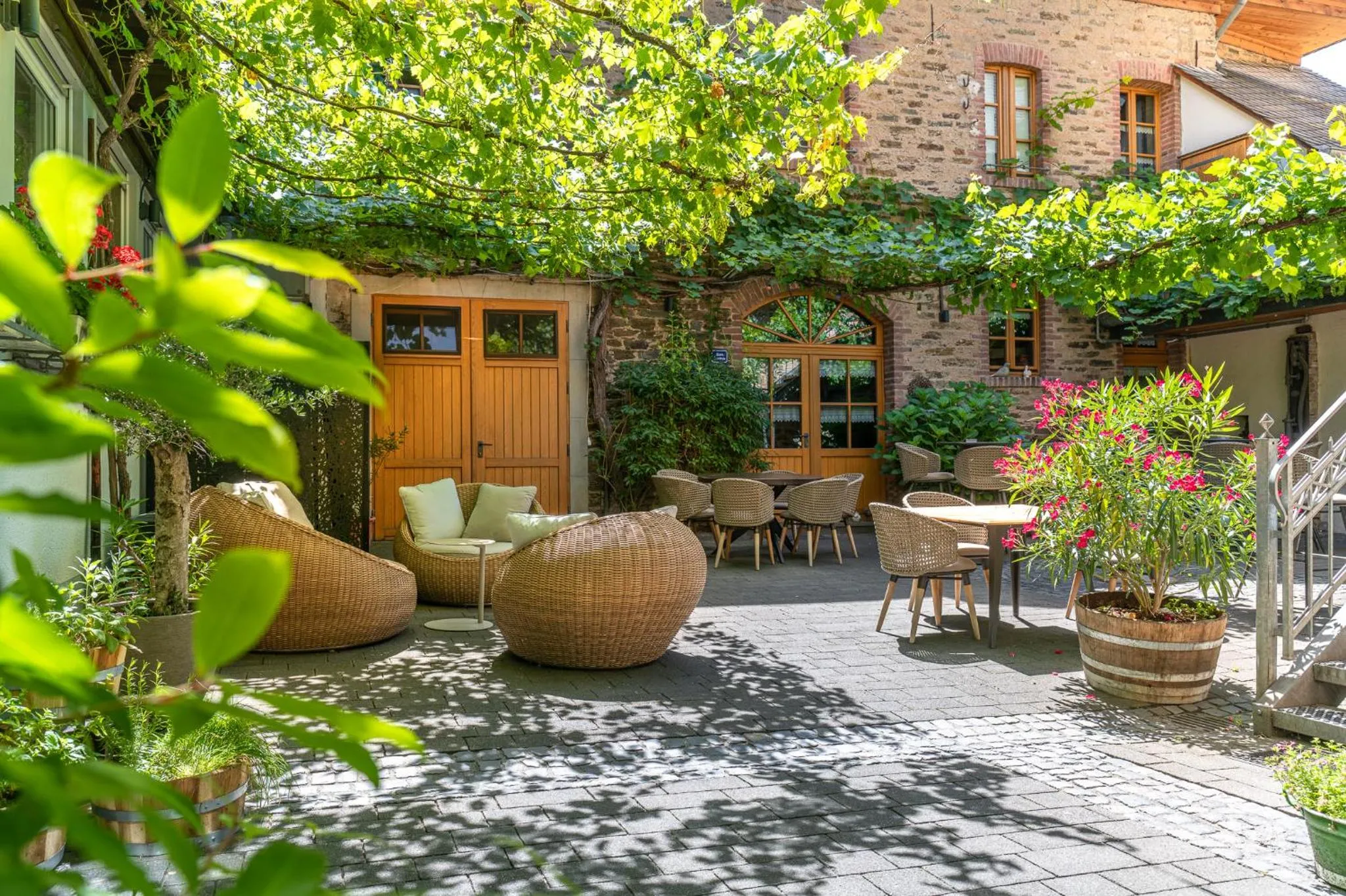 Patio in Hotel Restaurant Pollmanns