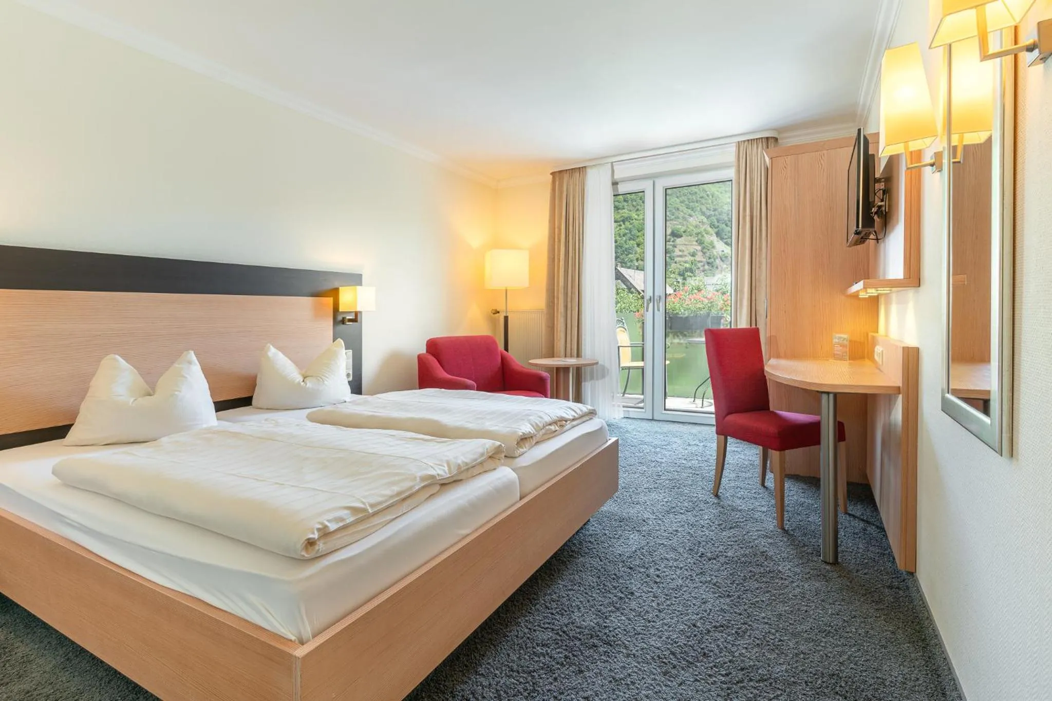 Bed in Hotel Restaurant Pollmanns