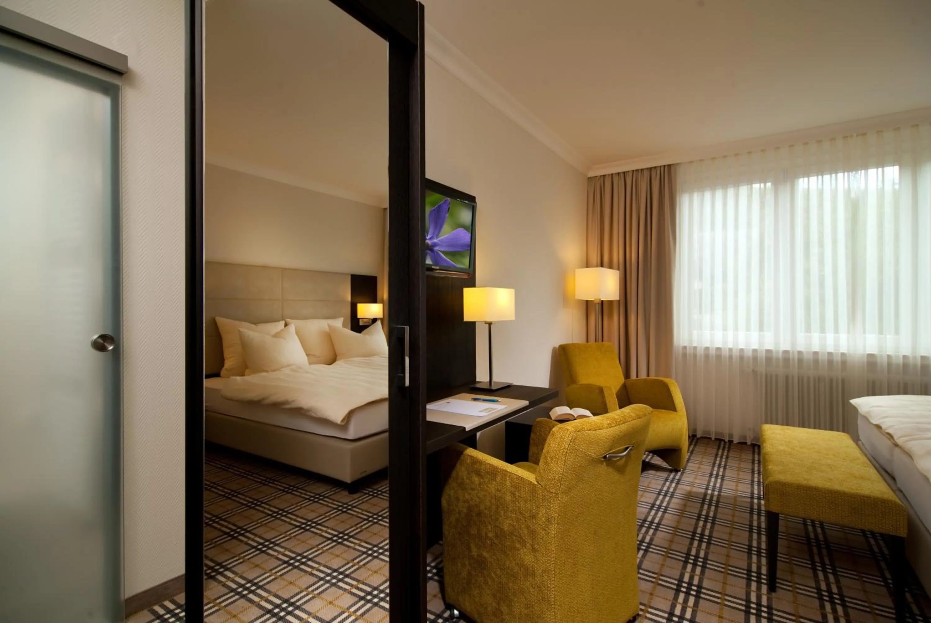 Photo of the whole room, Bed in Hotel Restaurant Pollmanns