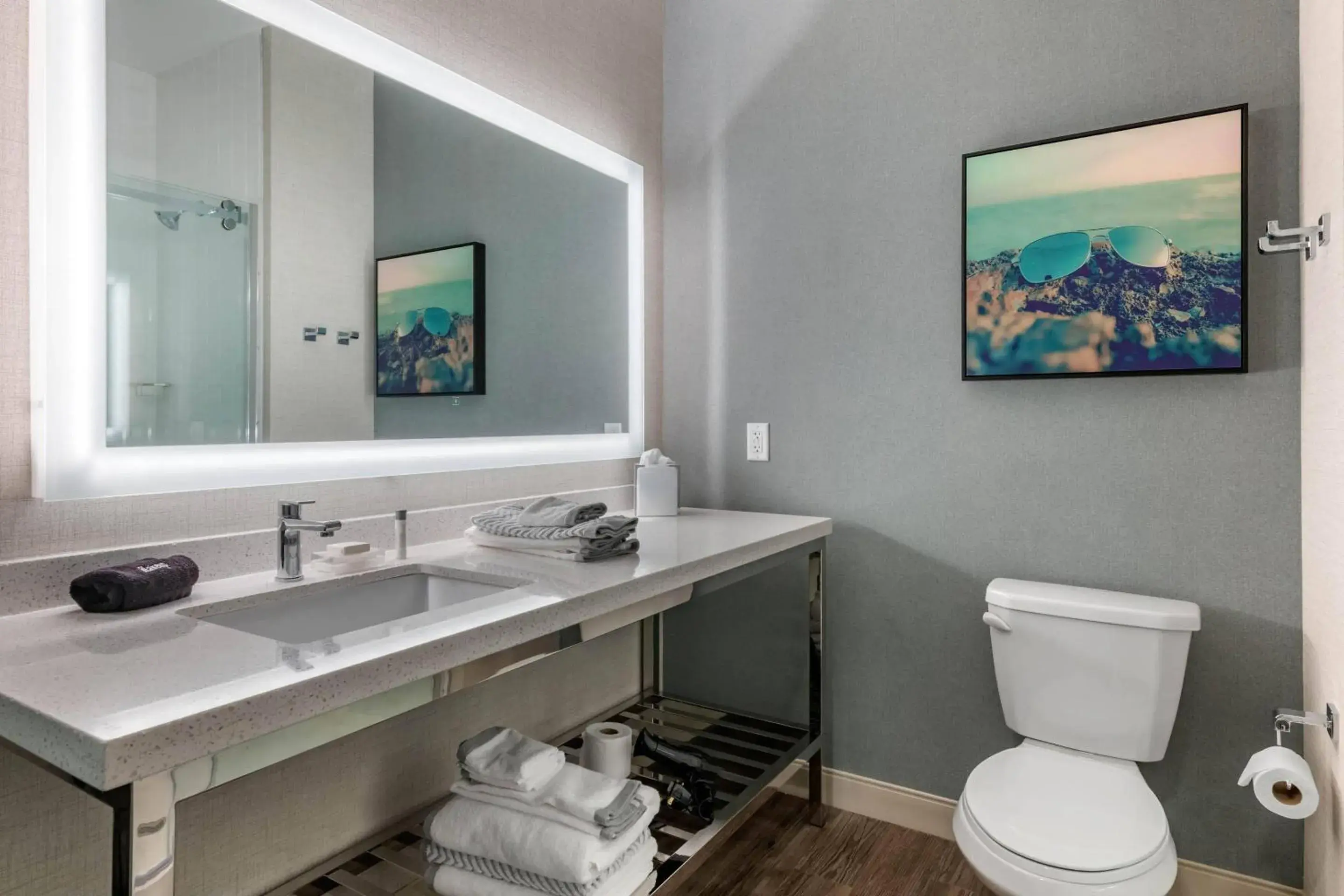 Bathroom in Cambria Hotel St Petersburg-Madeira Beach Marina Bathroom in Cambria Hotel St Petersburg-Madeira Beach Marina