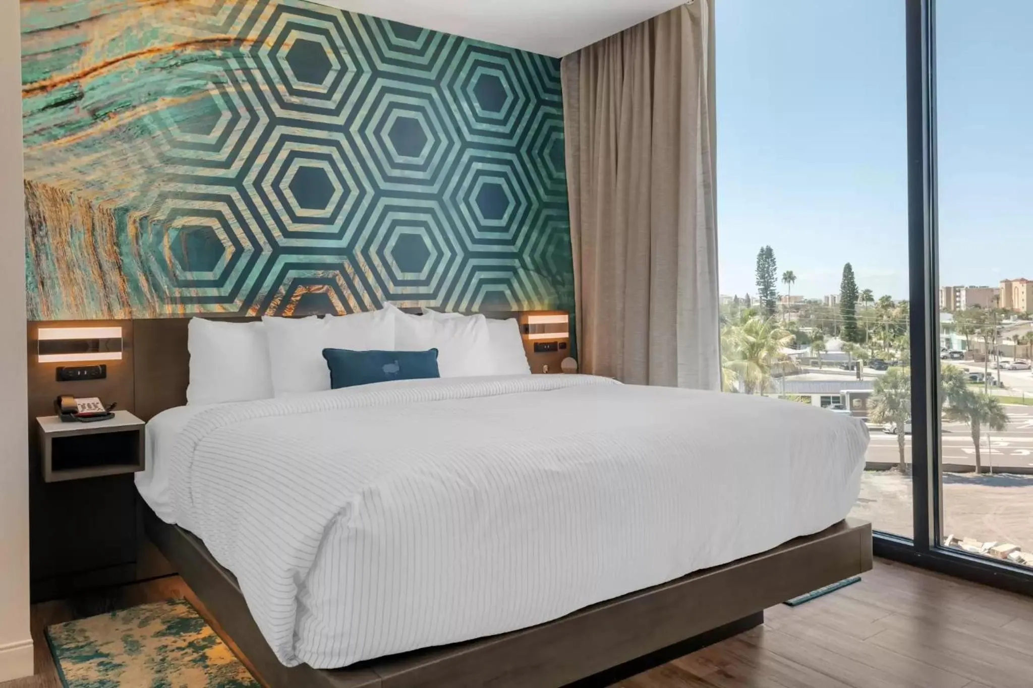 Bed in Cambria Hotel St Petersburg-Madeira Beach Marina