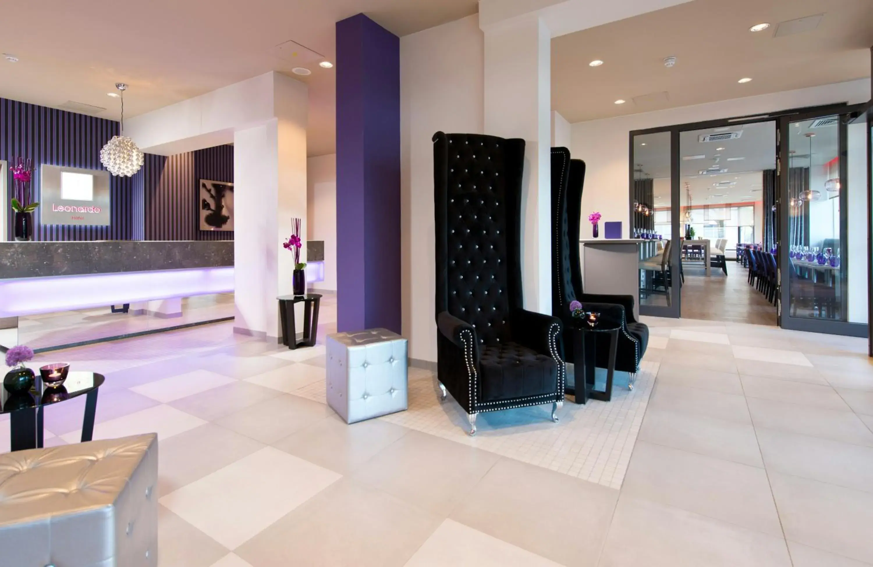 Lobby or reception in Leonardo Hotel Munich City Olympiapark Lobby or reception in Leonardo Hotel Munich City Olympiapark