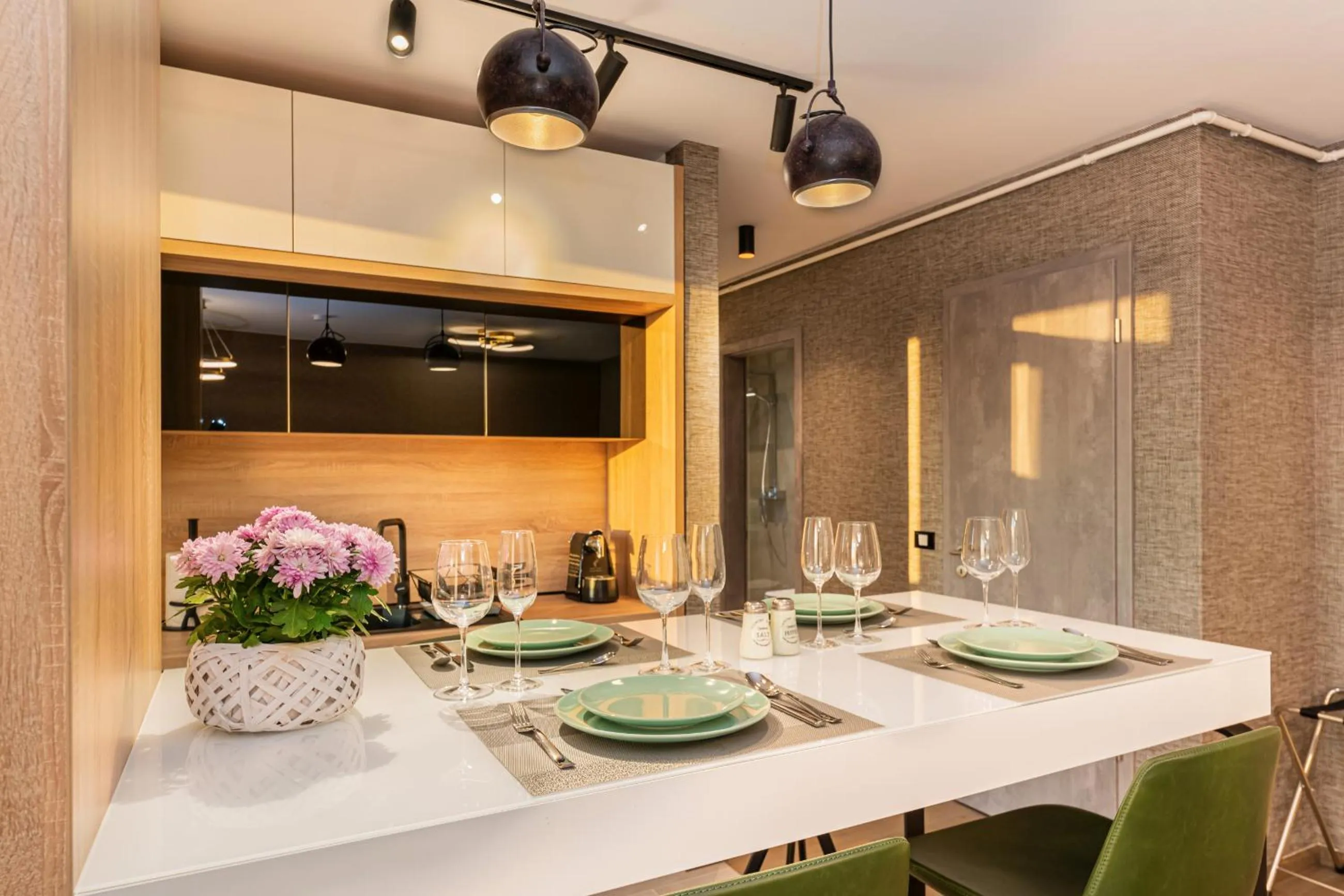 Kitchen or kitchenette in Promenada Studios