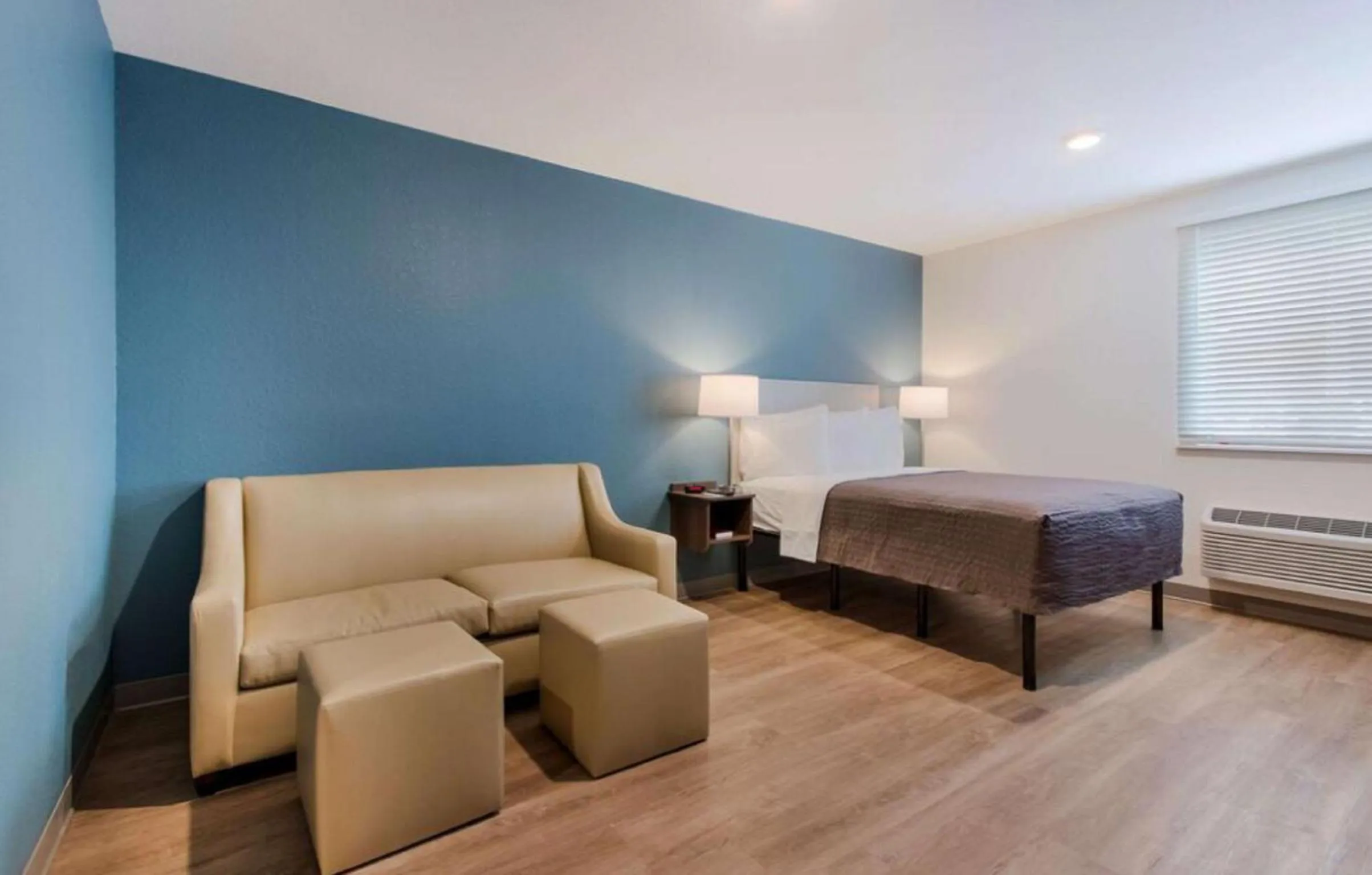 Photo of the whole room, Bed in WoodSpring Suites Allentown