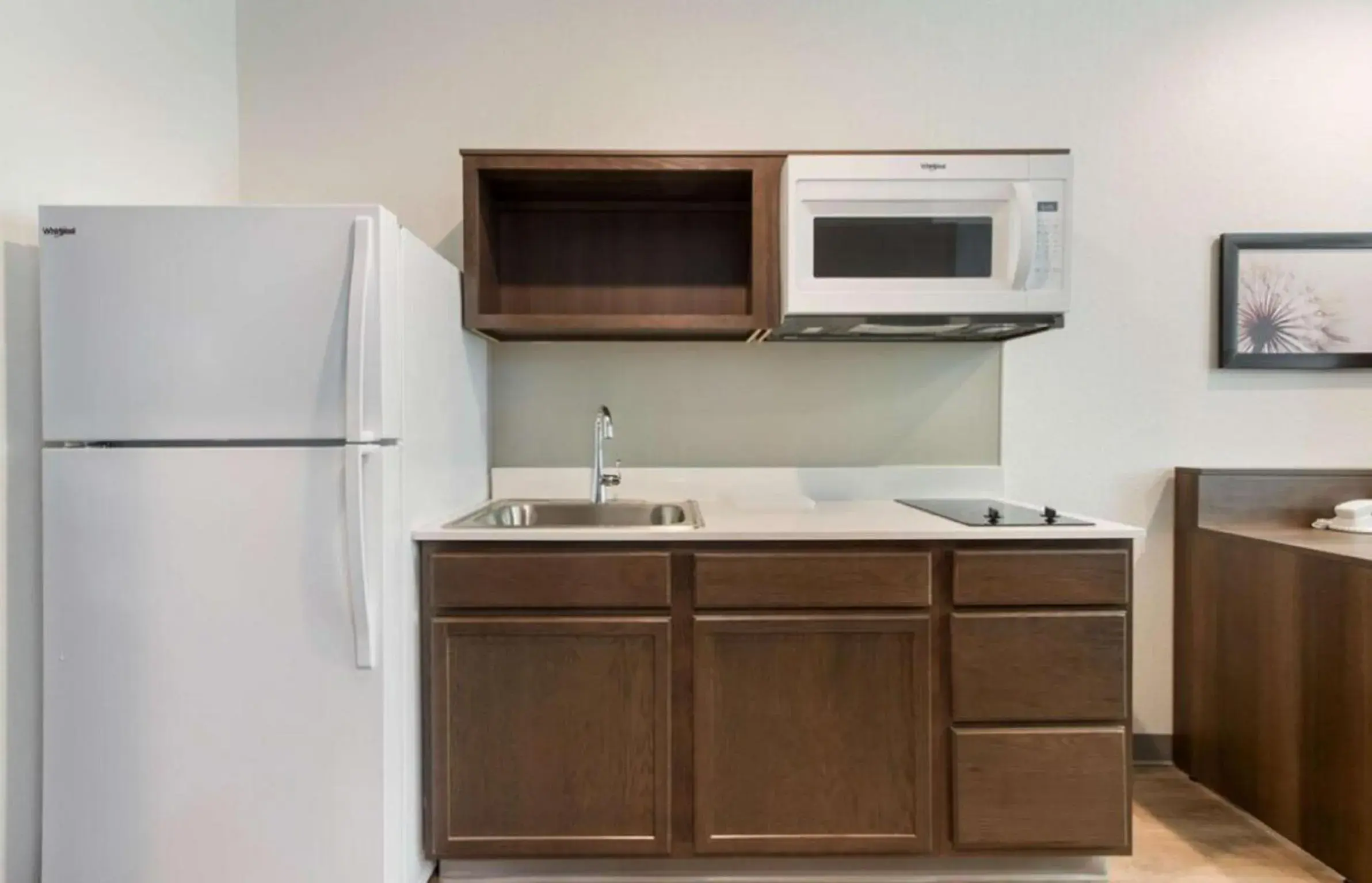 Kitchen or kitchenette, Kitchen/Kitchenette in WoodSpring Suites Allentown