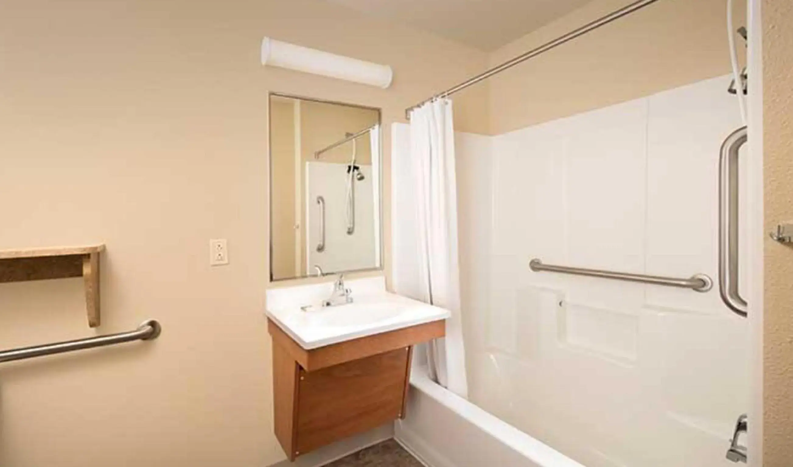 Bathroom in WoodSpring Suites Allentown