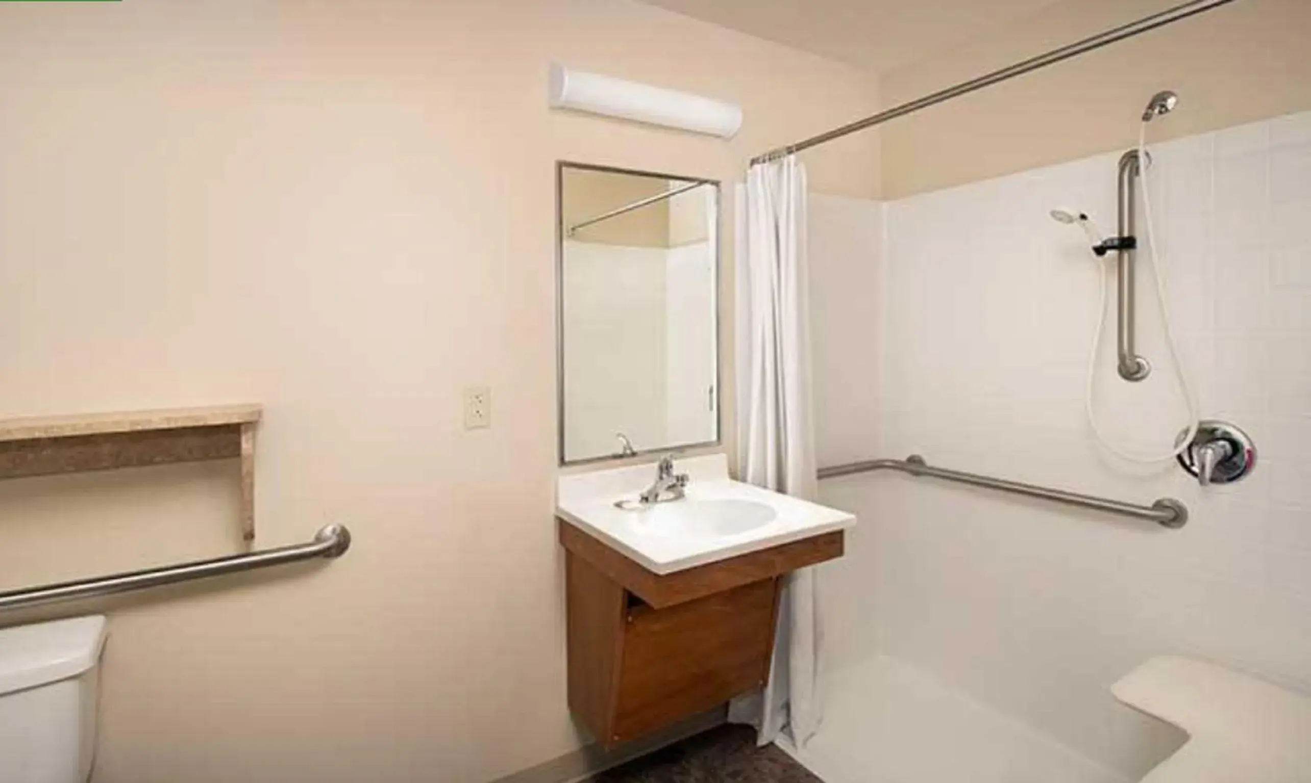 Bathroom in WoodSpring Suites Allentown