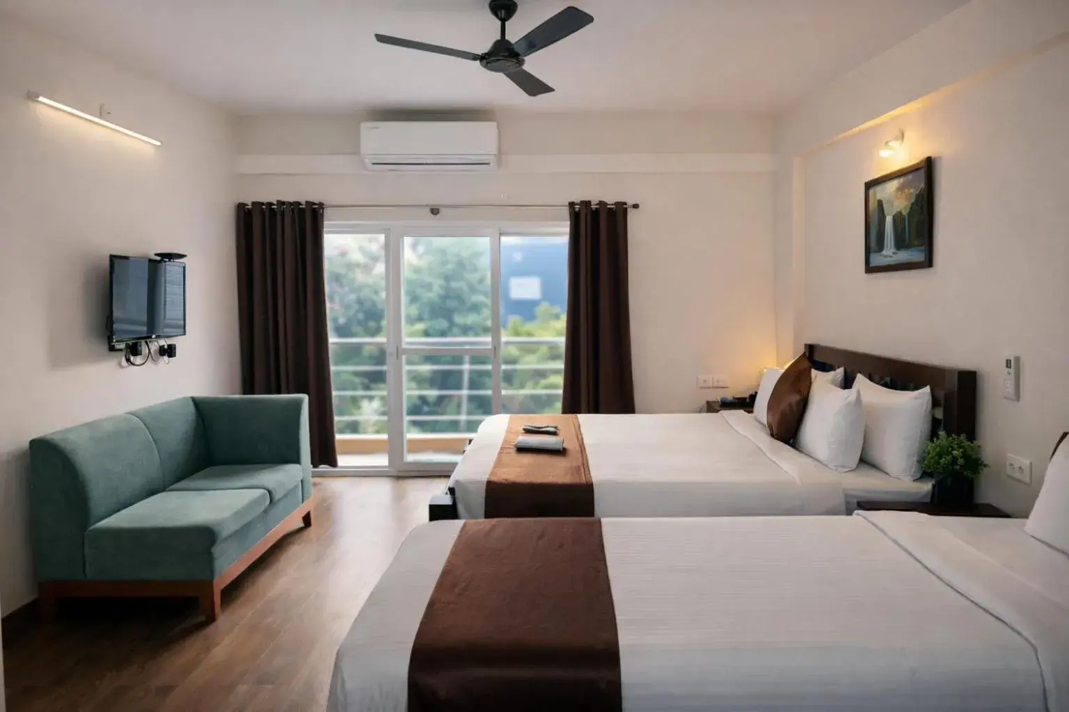 Bed in Coffee Bean Inn Bed in Coffee Bean Inn