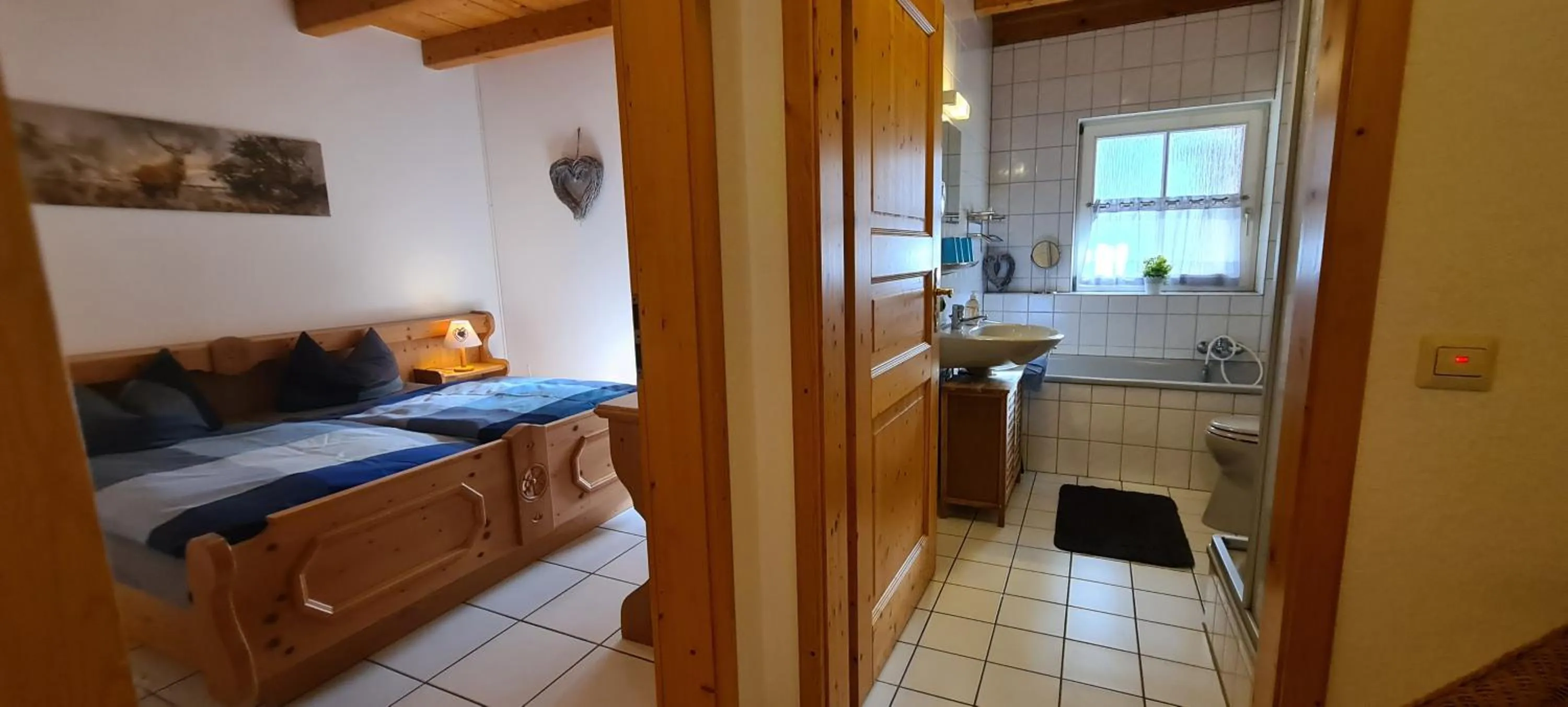 Bathroom, Bed in Ehrenmättlehof Faißt