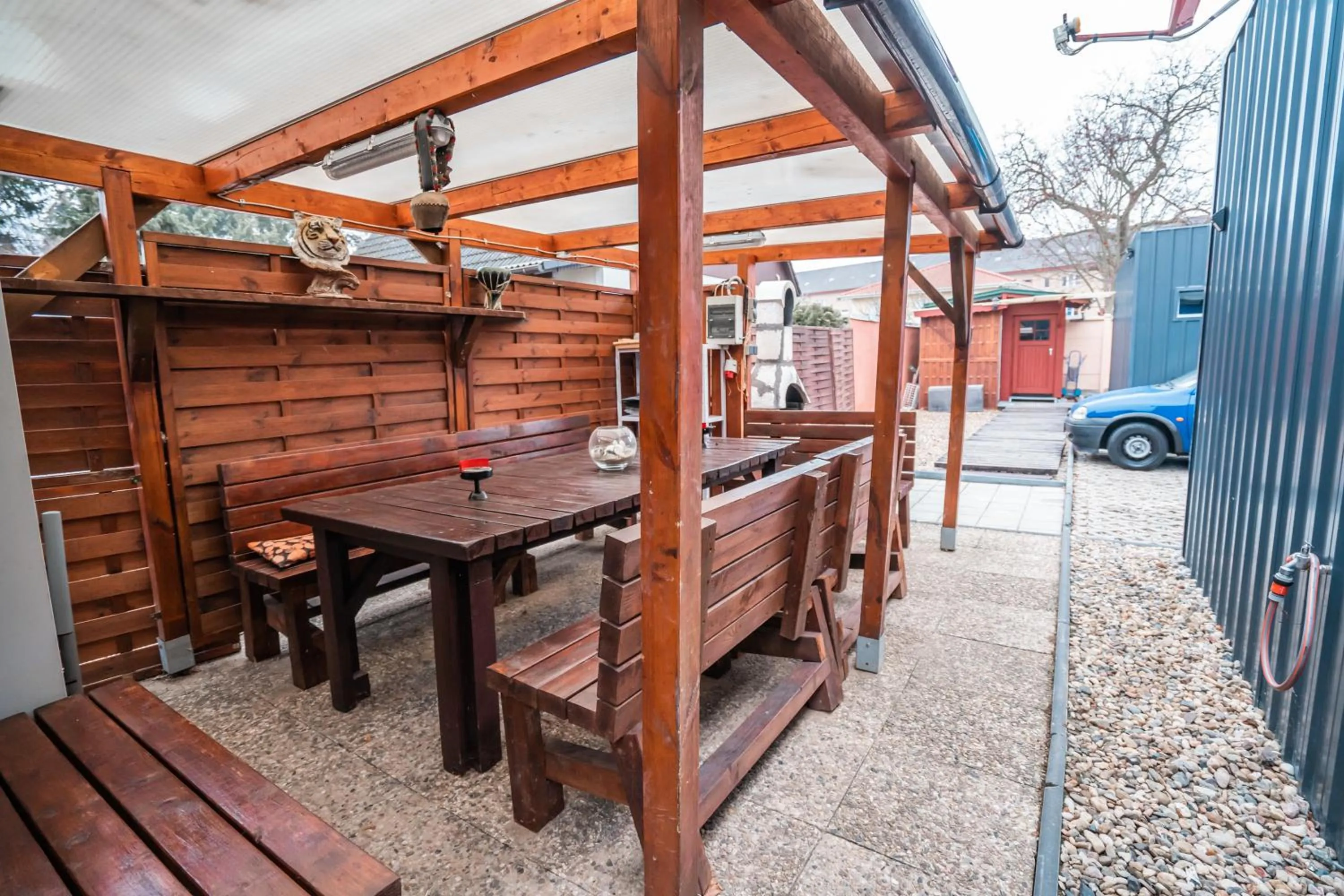 BBQ facilities in Motel Home Berlin