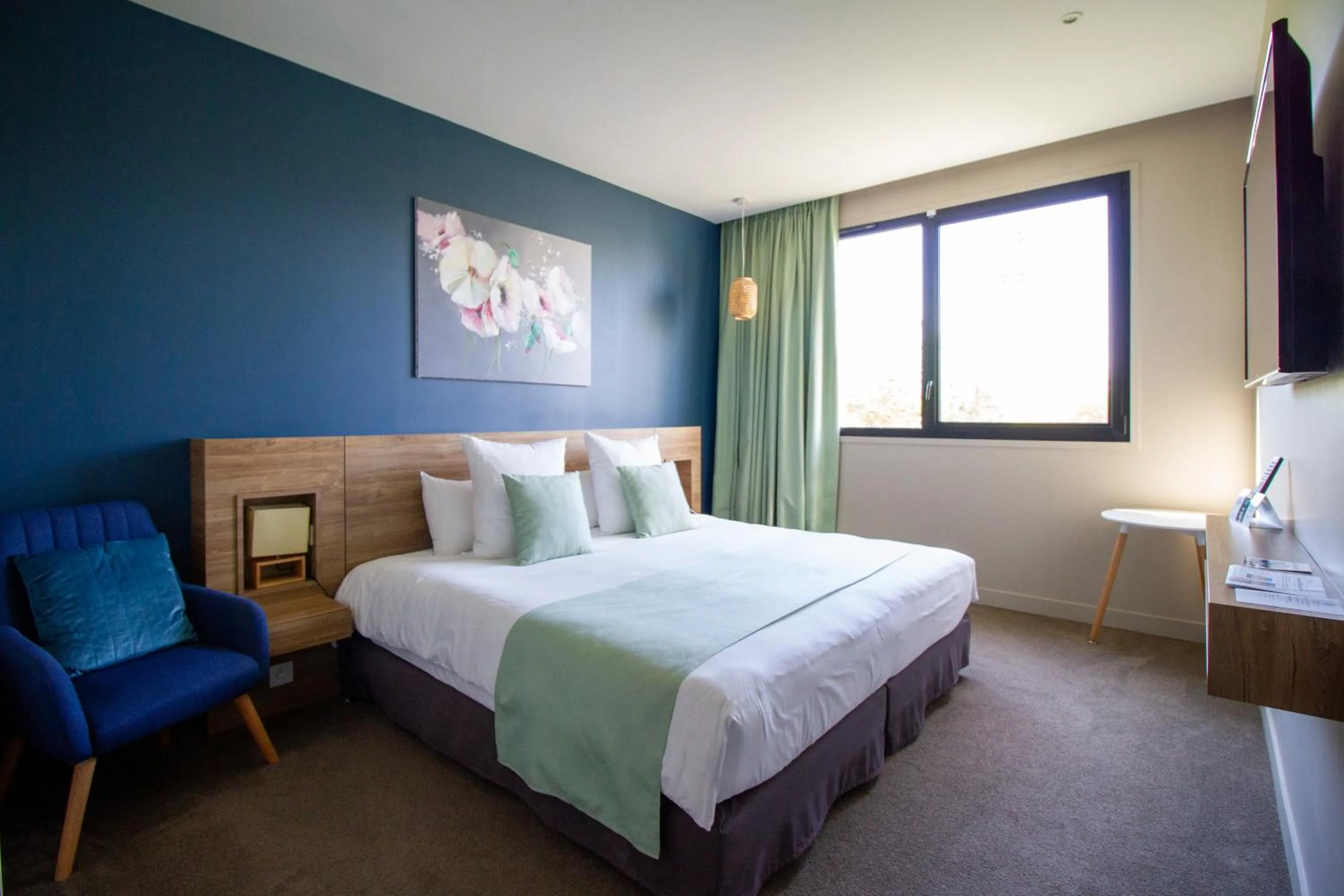 Bed in Hôtel & Restaurant La maison des blés