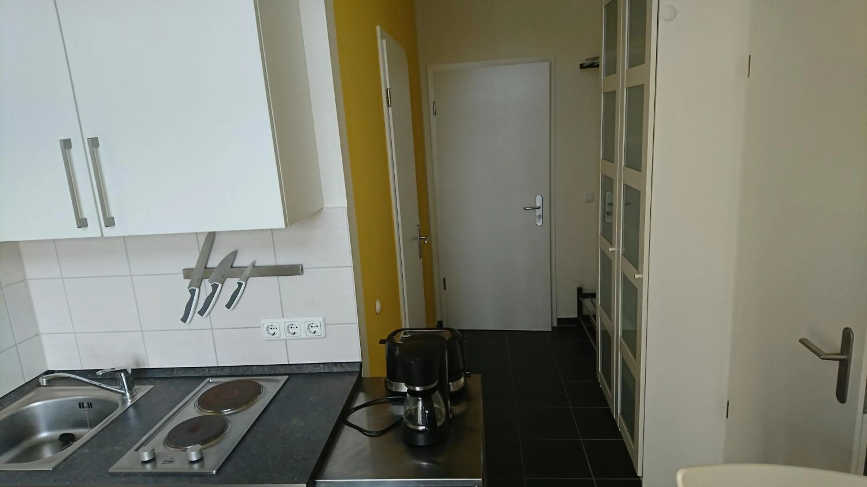 Kitchen or kitchenette in Kulturgasthof Alte Reederei