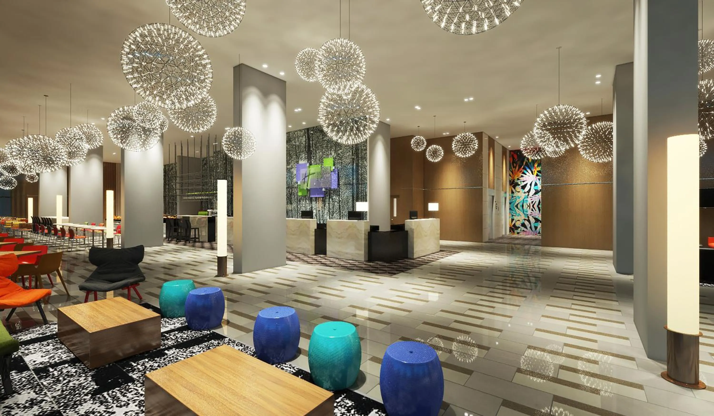 Lobby or reception in Holiday Inn Express Kota Kinabalu City Centre by IHG