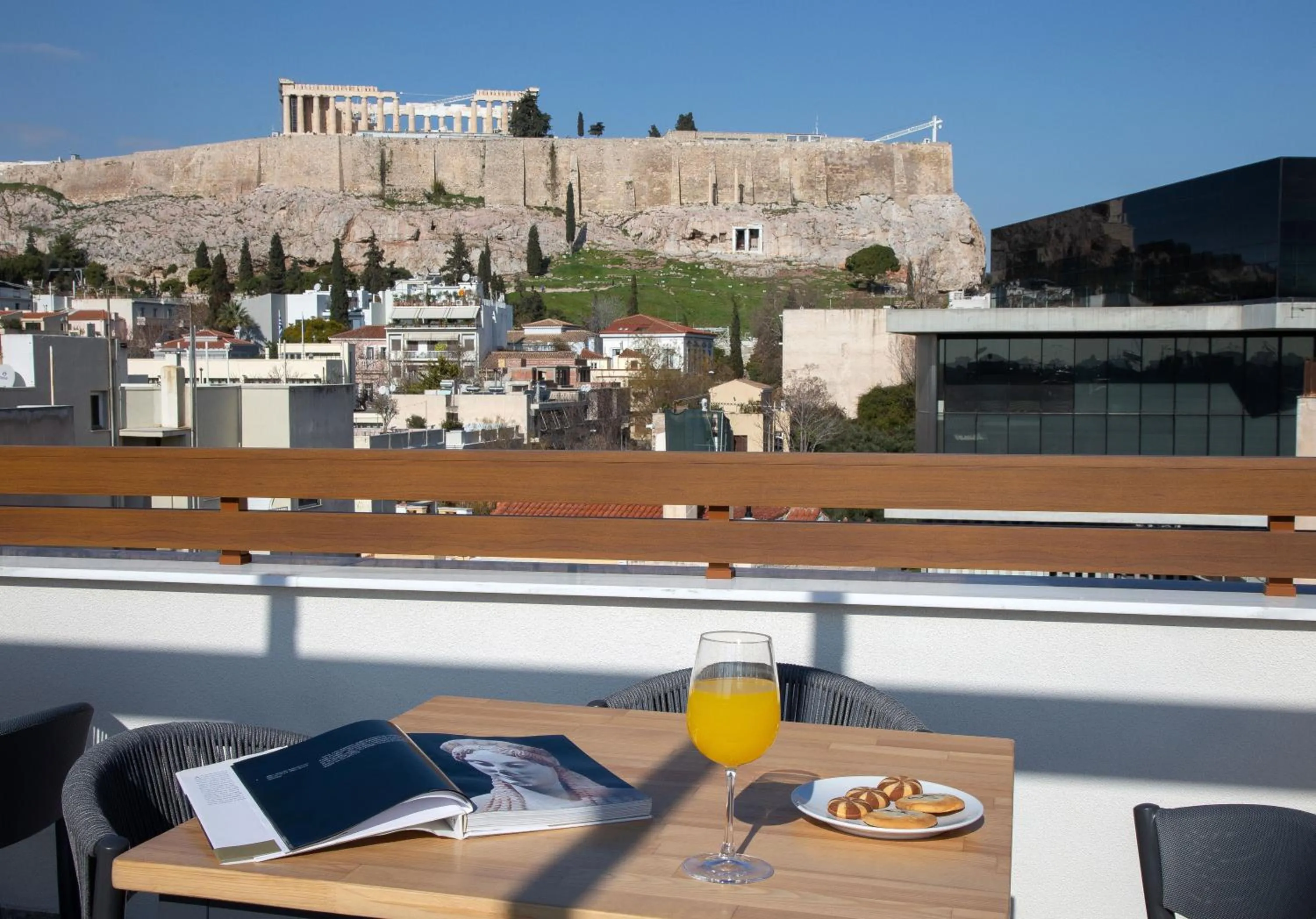 Balcony/Terrace in Acropolis Golden Suites by GHH
