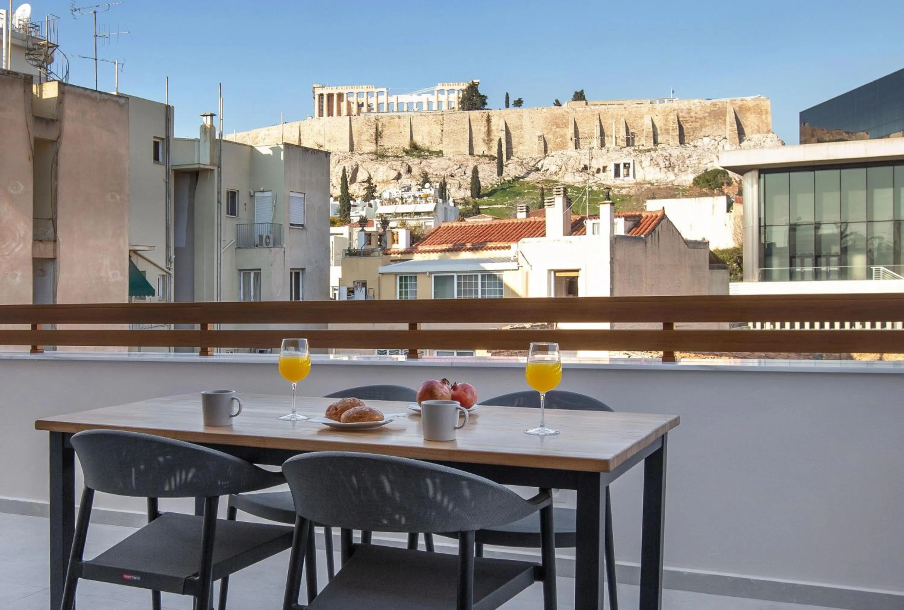 Balcony/Terrace in Acropolis Golden Suites by GHH