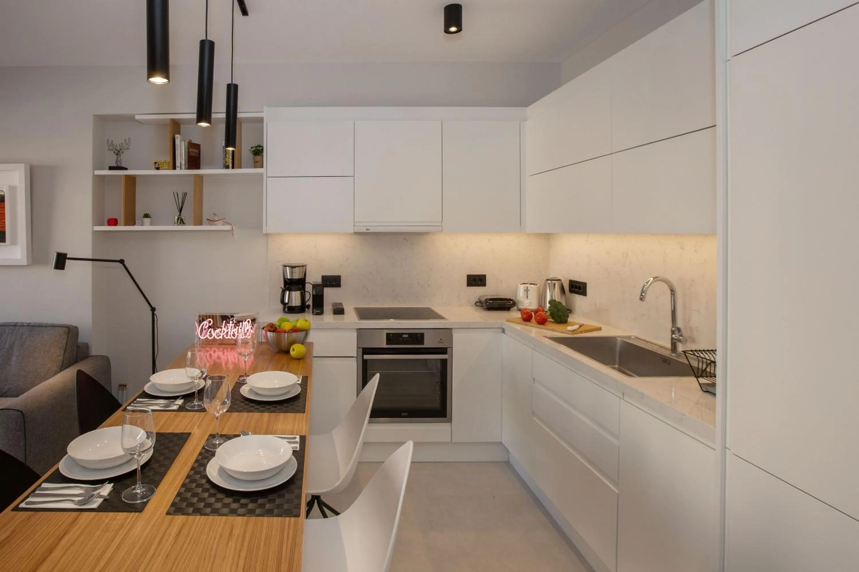 Kitchen or kitchenette in Acropolis Golden Suites by GHH