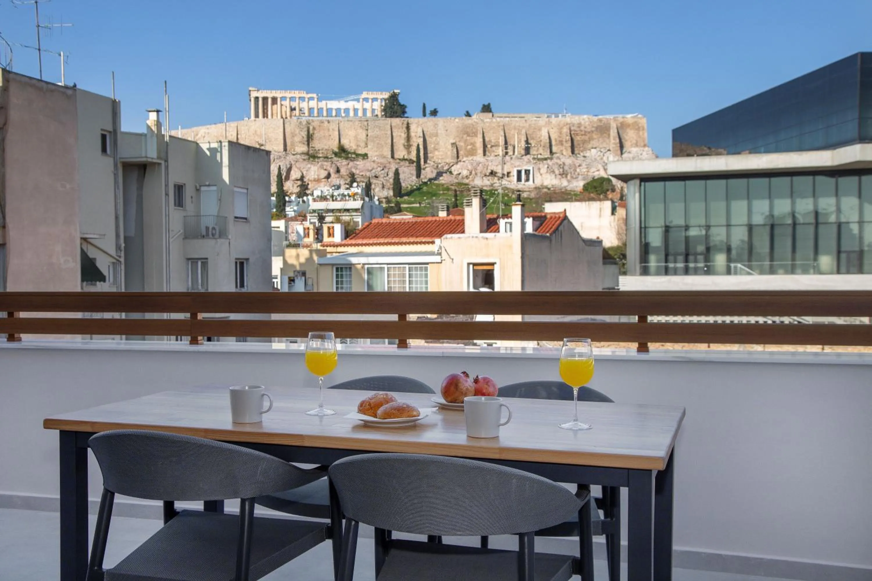 Balcony/Terrace in Acropolis Golden Suites by GHH