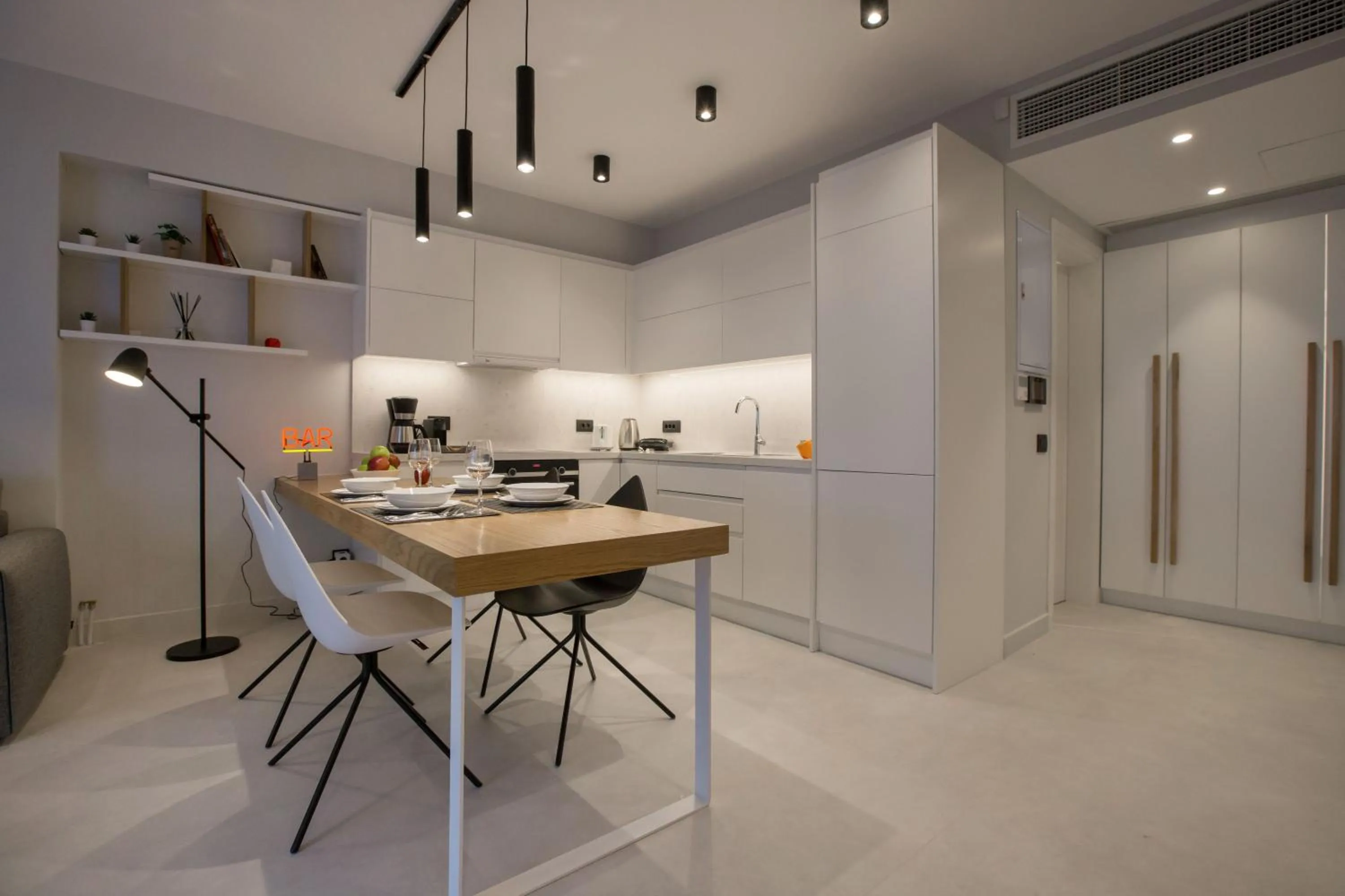 Kitchen or kitchenette in Acropolis Golden Suites by GHH