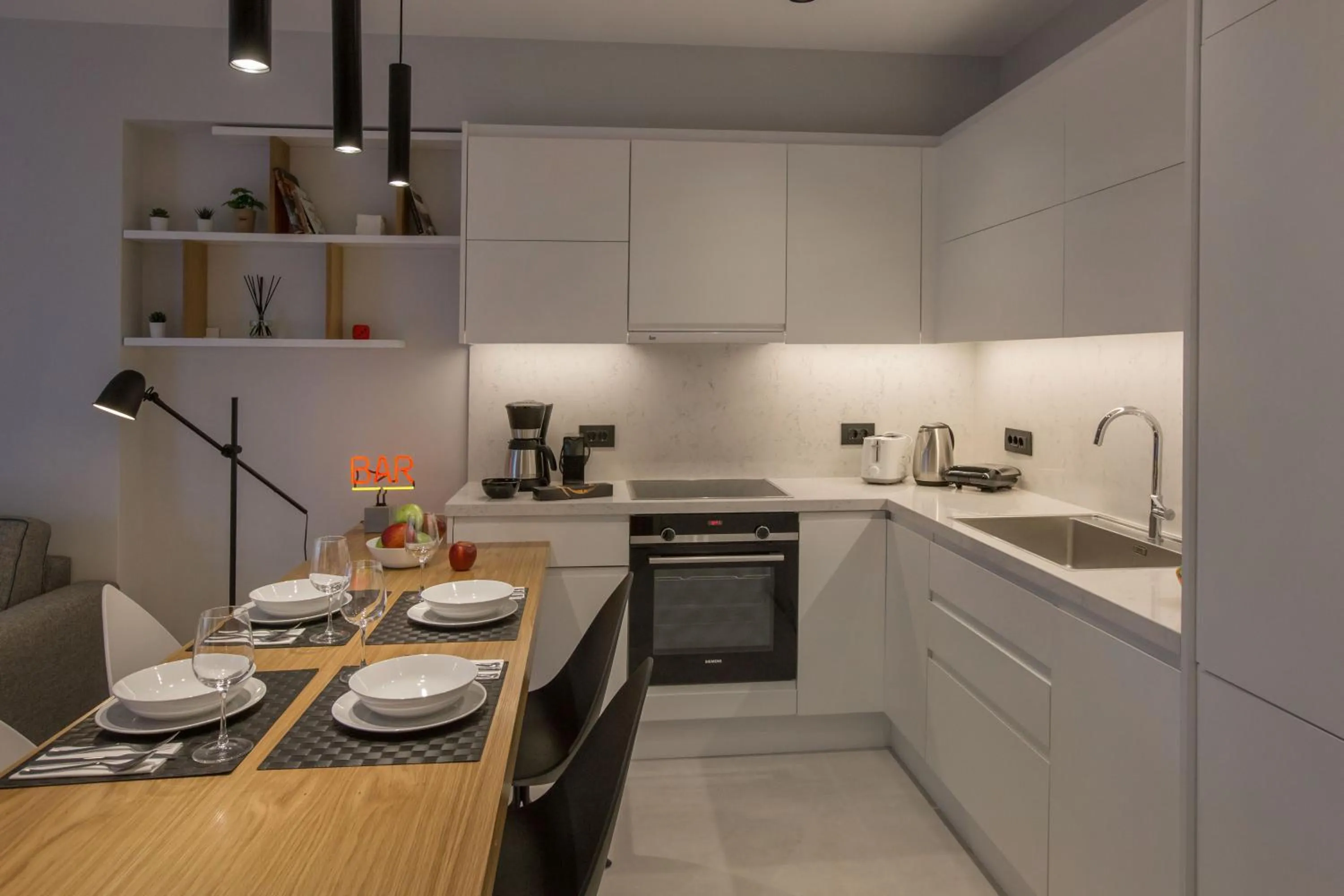 Kitchen or kitchenette in Acropolis Golden Suites by GHH