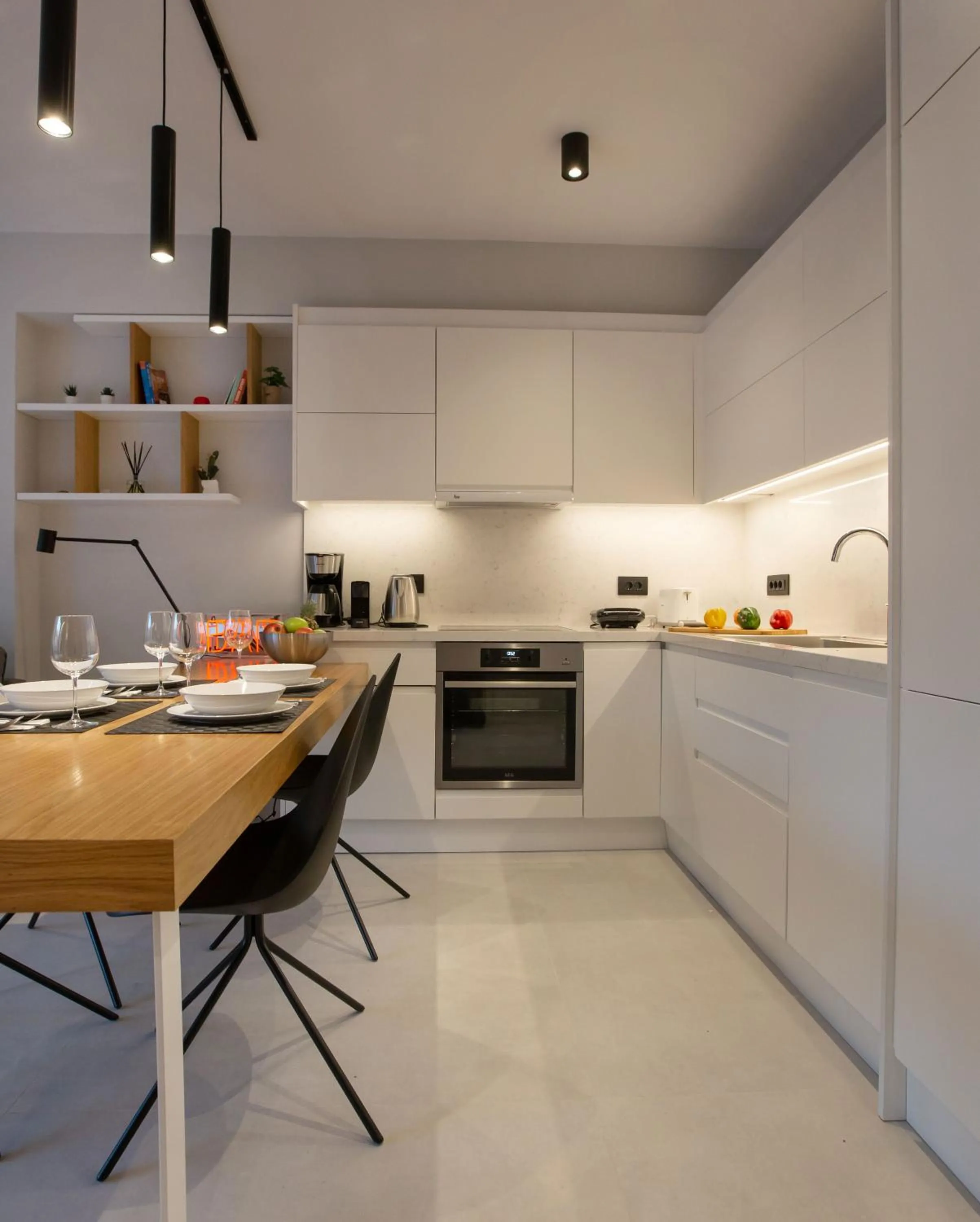 Kitchen or kitchenette in Acropolis Golden Suites by GHH