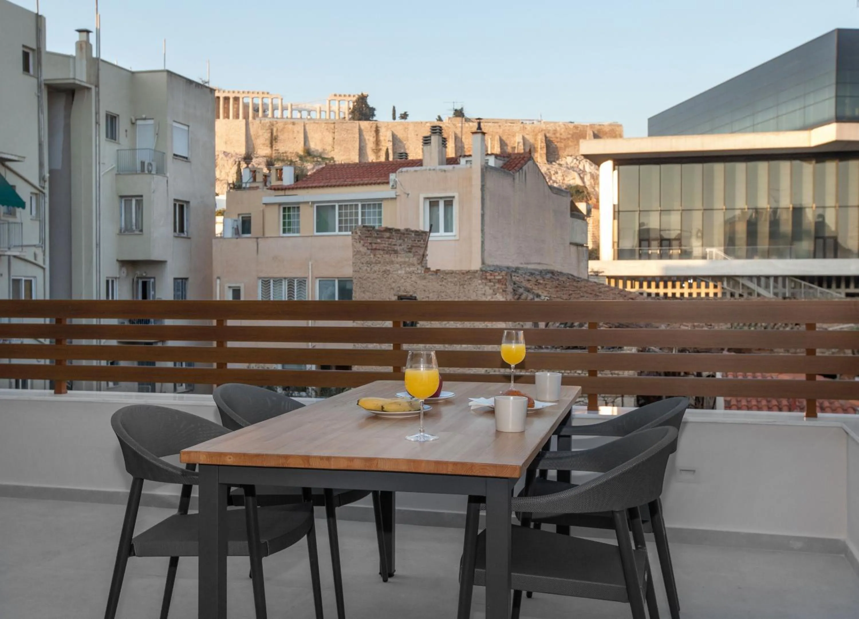 Balcony/Terrace in Acropolis Golden Suites by GHH