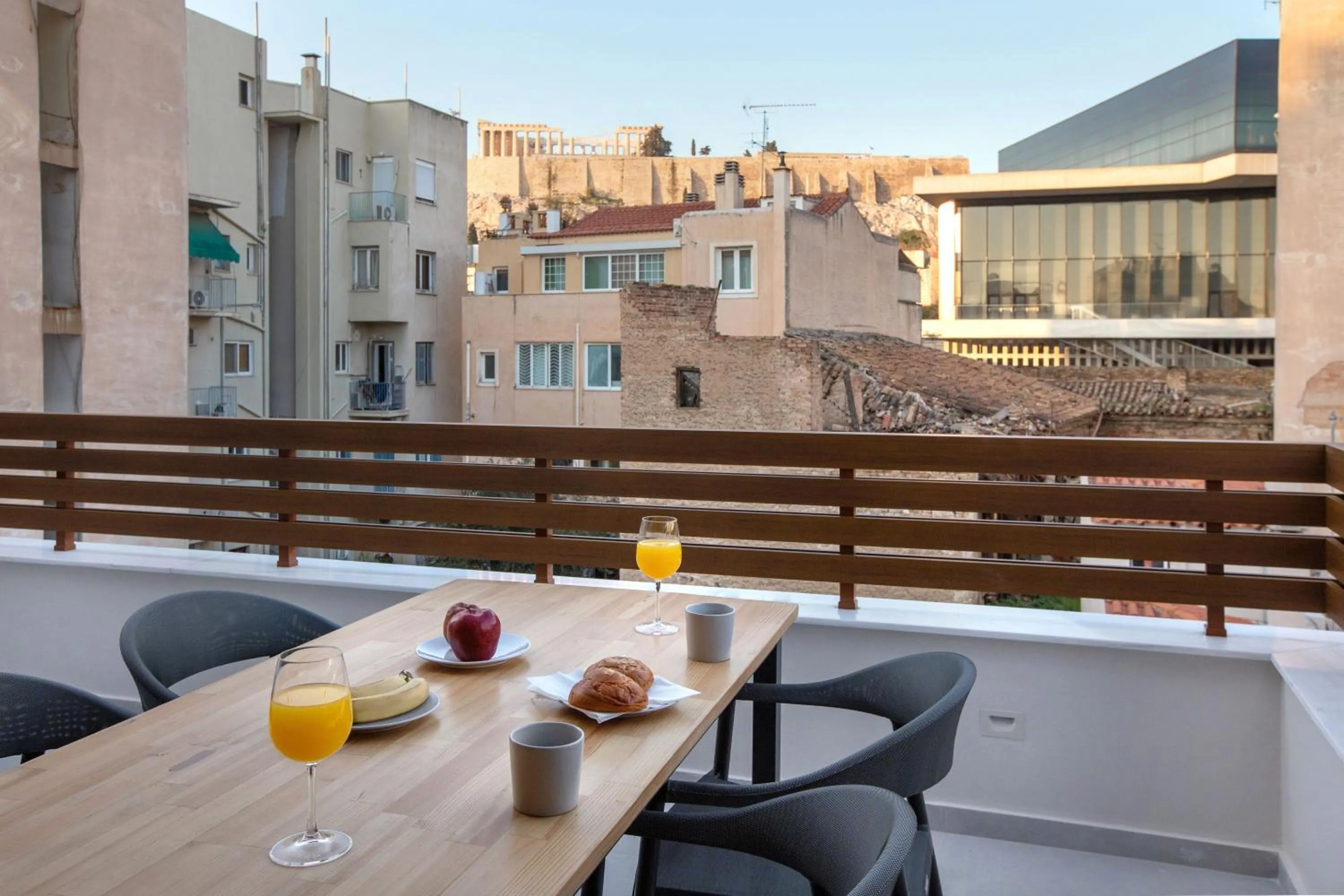 Balcony/Terrace in Acropolis Golden Suites by GHH