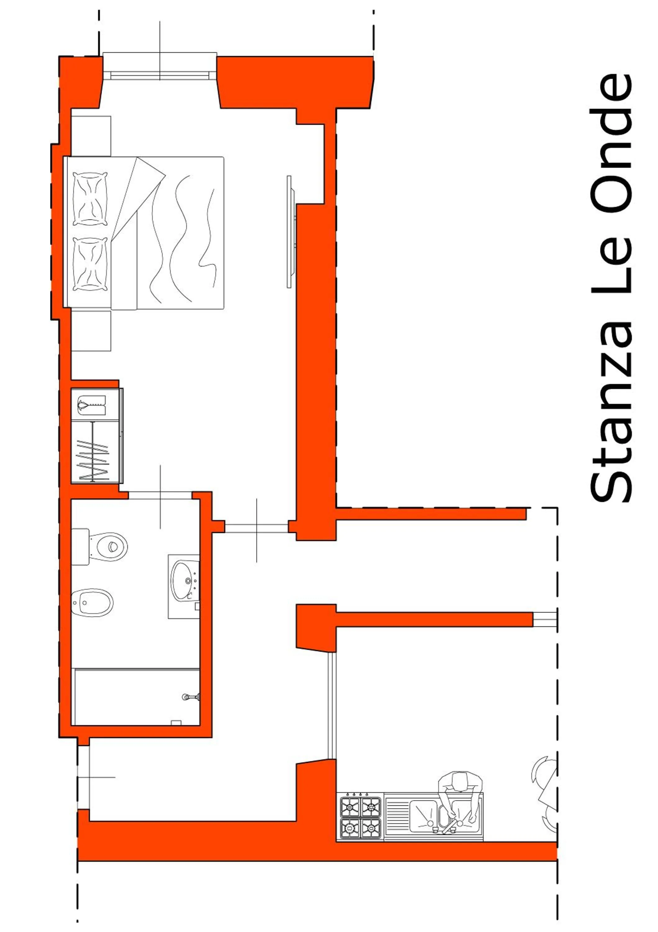 Floor plan in Suite nel Largo