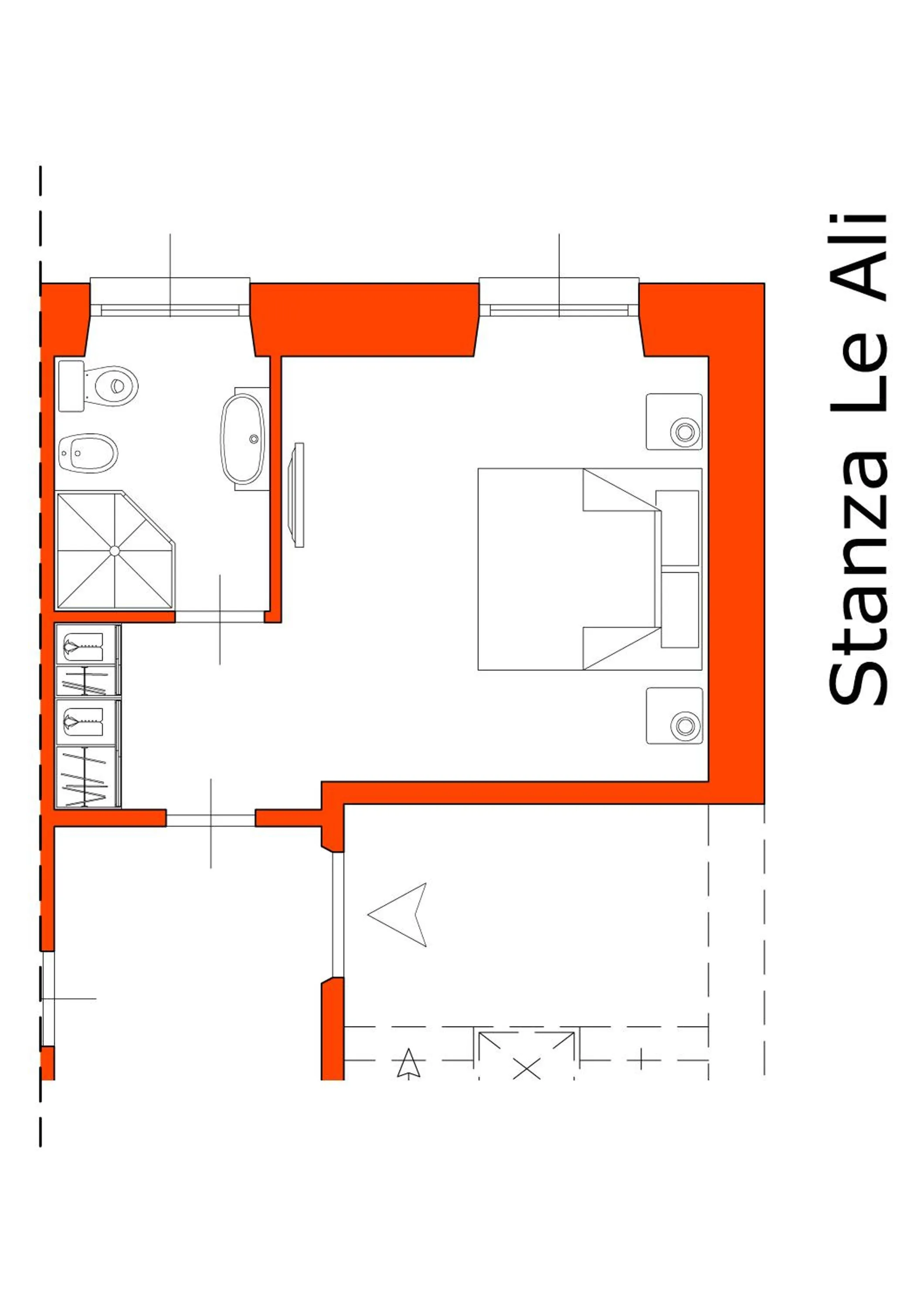 Floor plan in Suite nel Largo