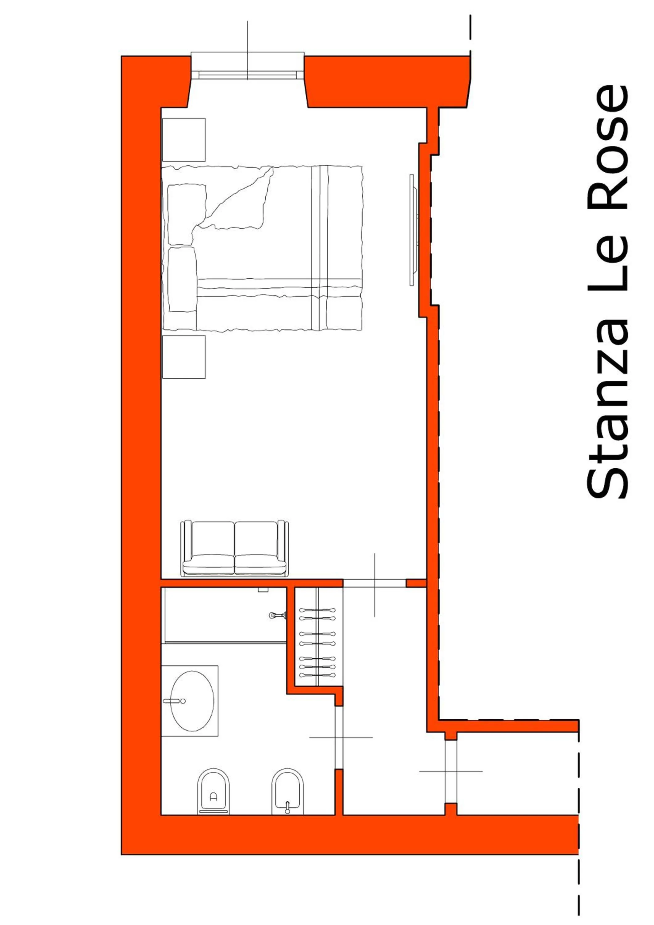 Floor plan in Suite nel Largo