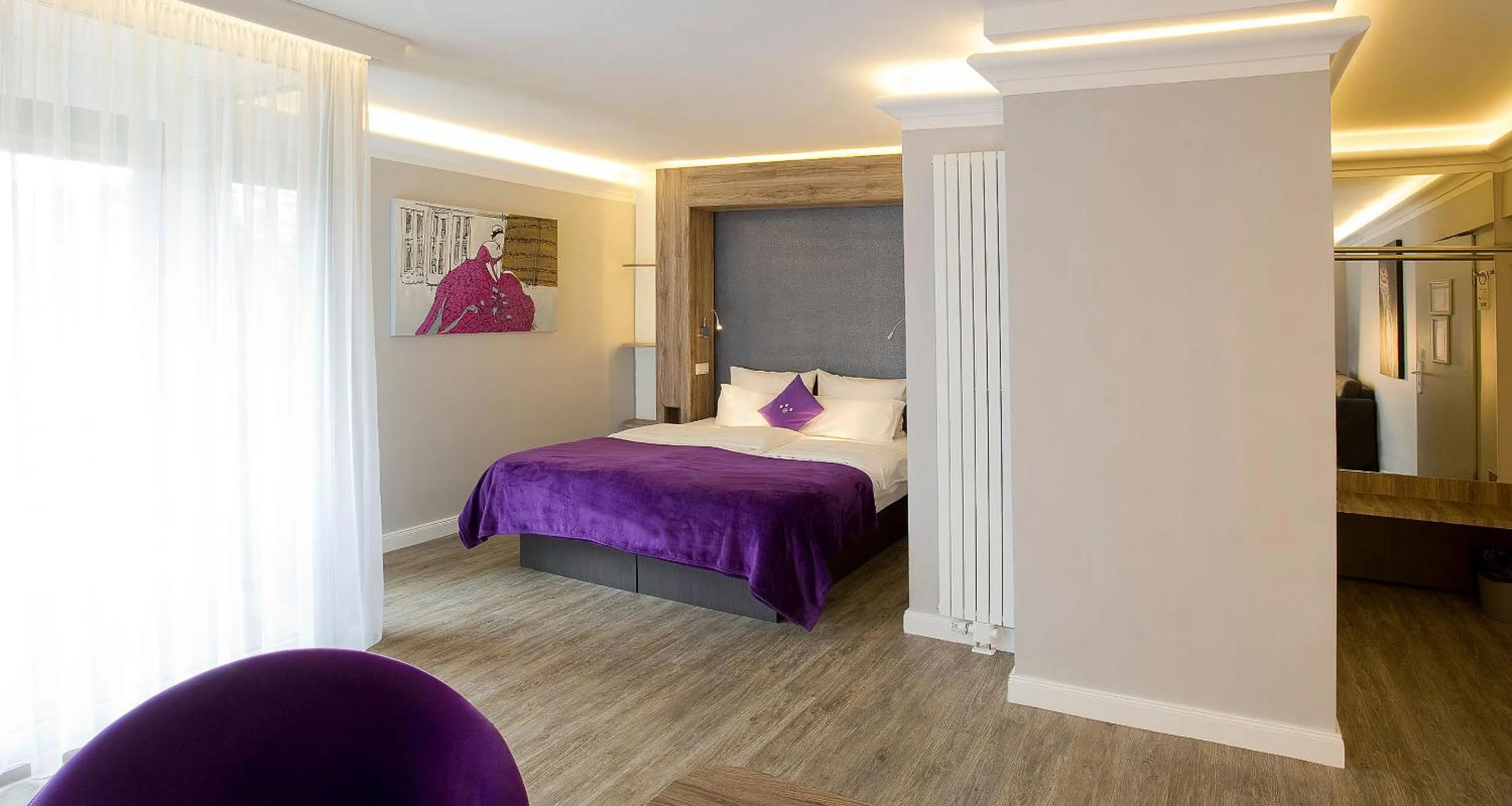 Photo of the whole room, Bed in PLAZA INN stays design Dortmund