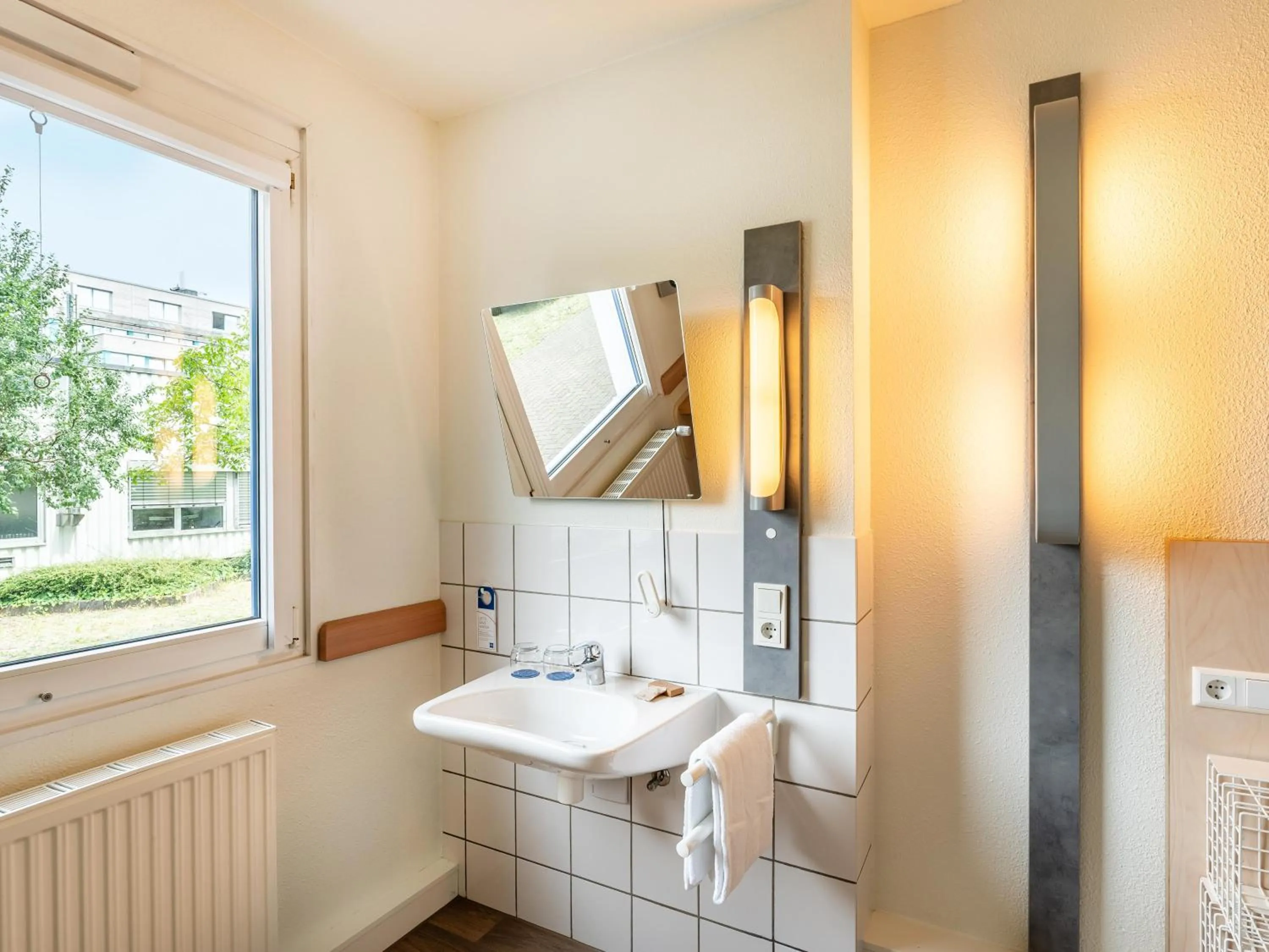 Bathroom in ibis budget Freiburg Sued