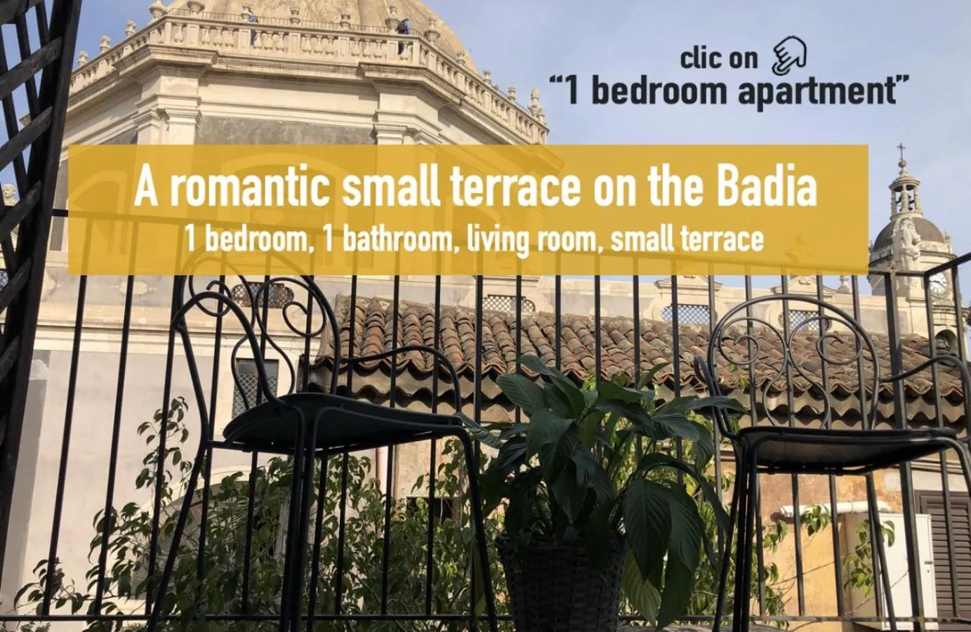 Text overlay in Badia Apartment