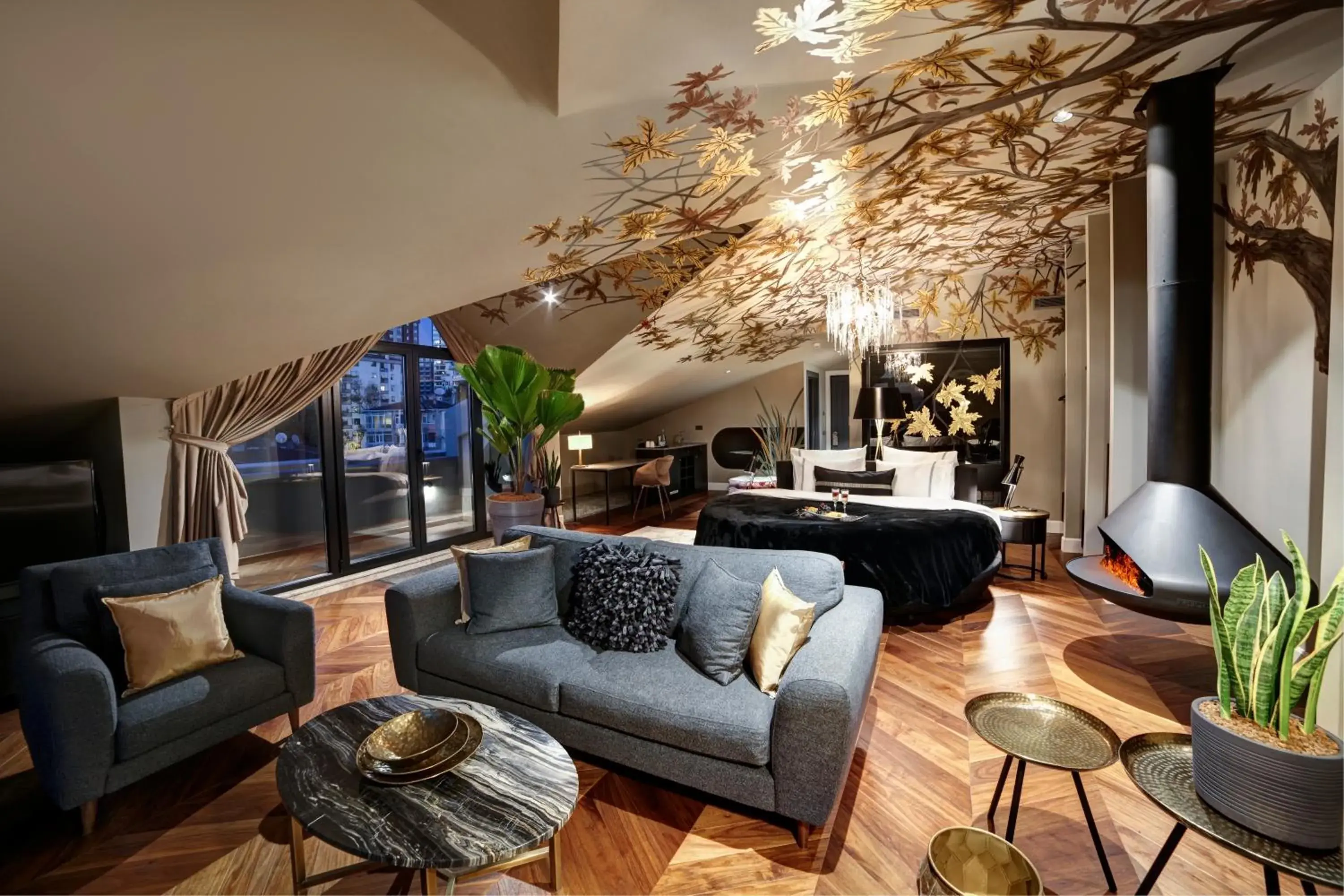 Living room in 39 Kalamış Marina Hotel & Restaurant Living room in 39 Kalamış Marina Hotel & Restaurant