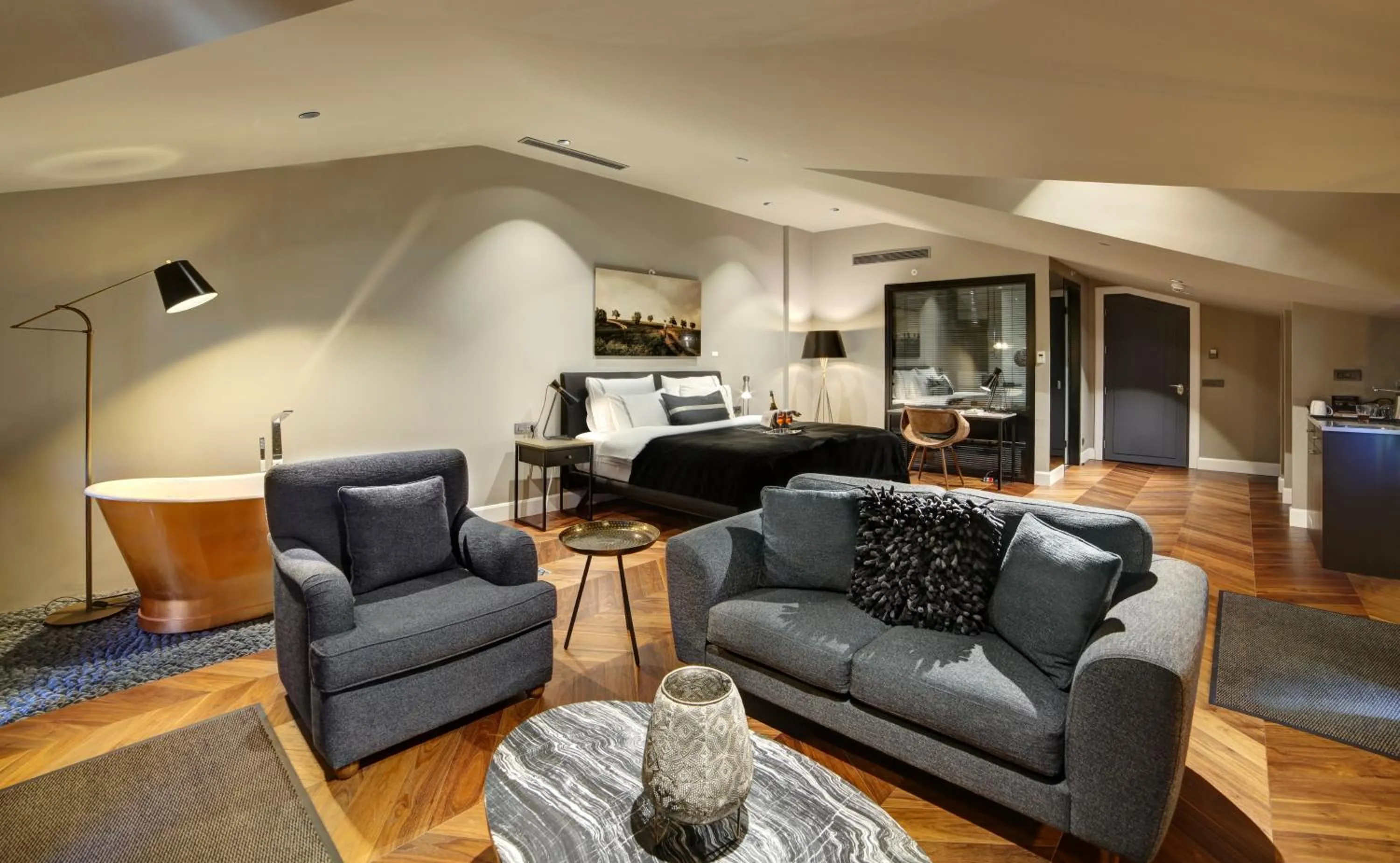 Seating area in 39 Kalamış Marina Hotel & Restaurant