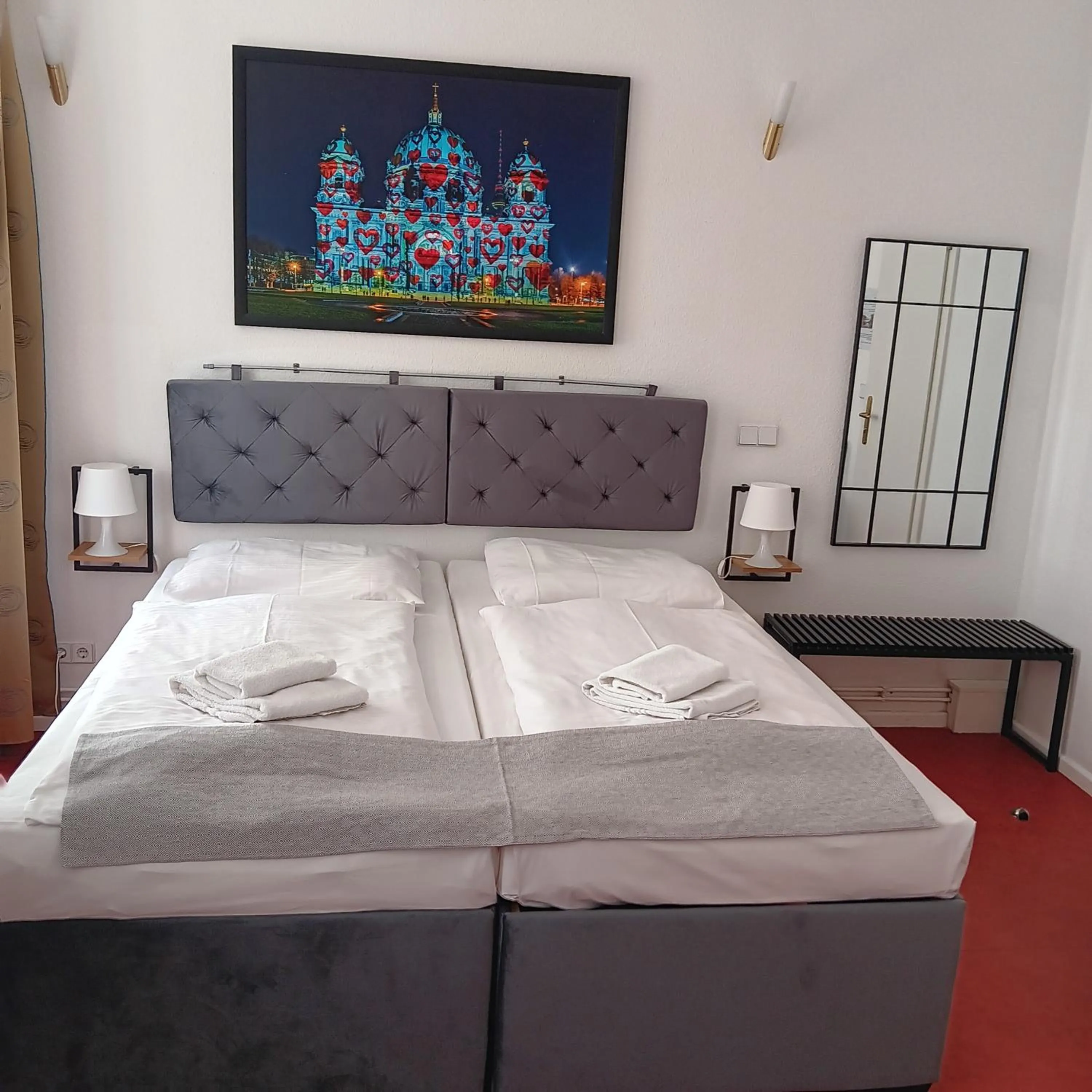 Bed in Hotel Amelie Berlin