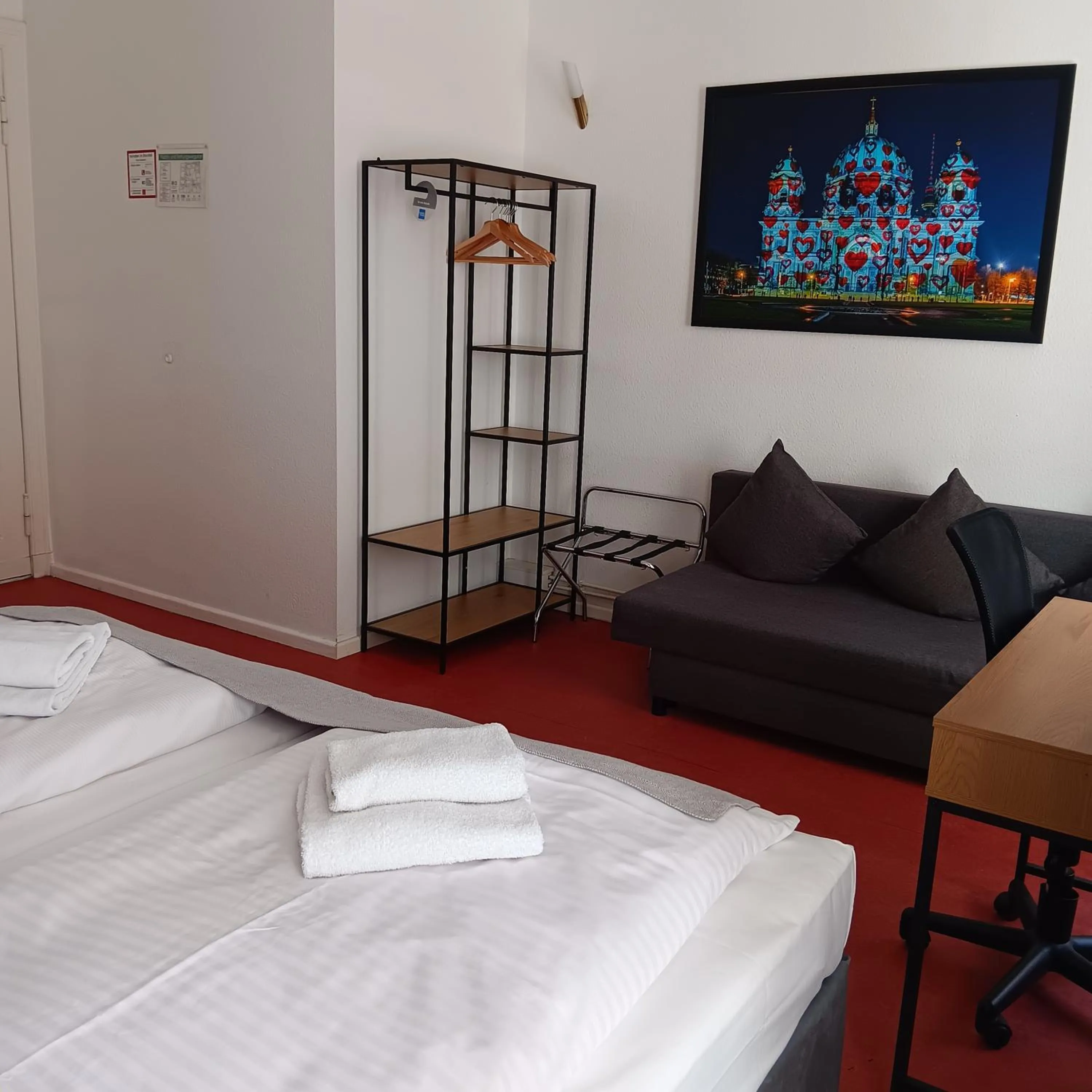 Bed in Hotel Amelie Berlin