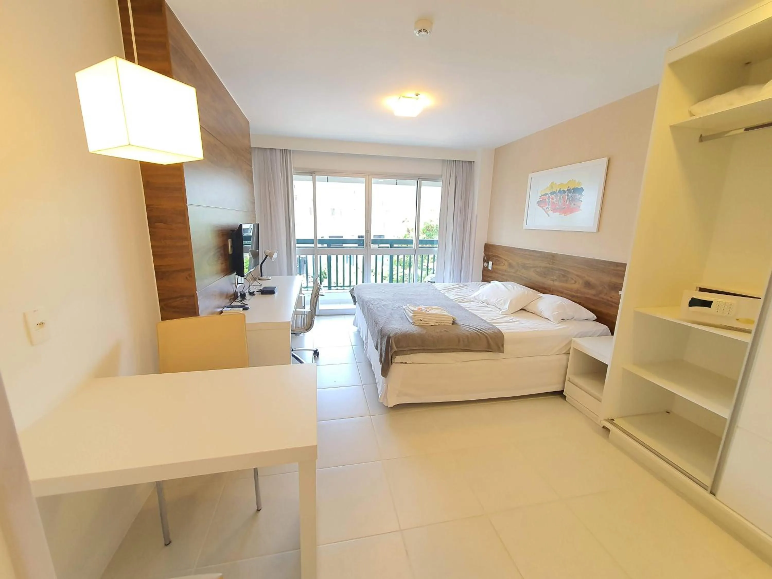 TV and multimedia, Bed in Flat Vision Executivo Premium By Rei dos Flats