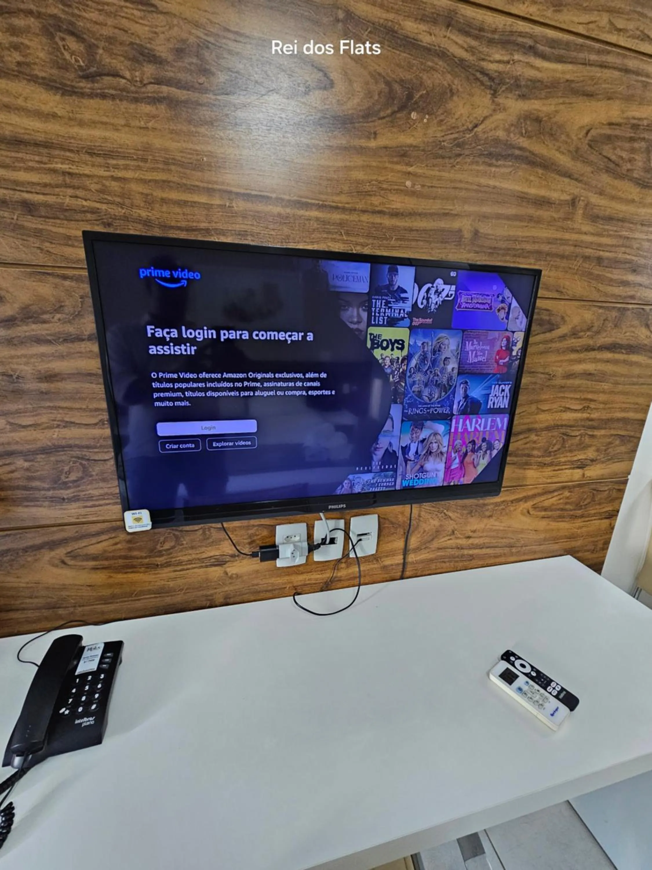 TV and multimedia in Flat Vision Executivo Premium By Rei dos Flats