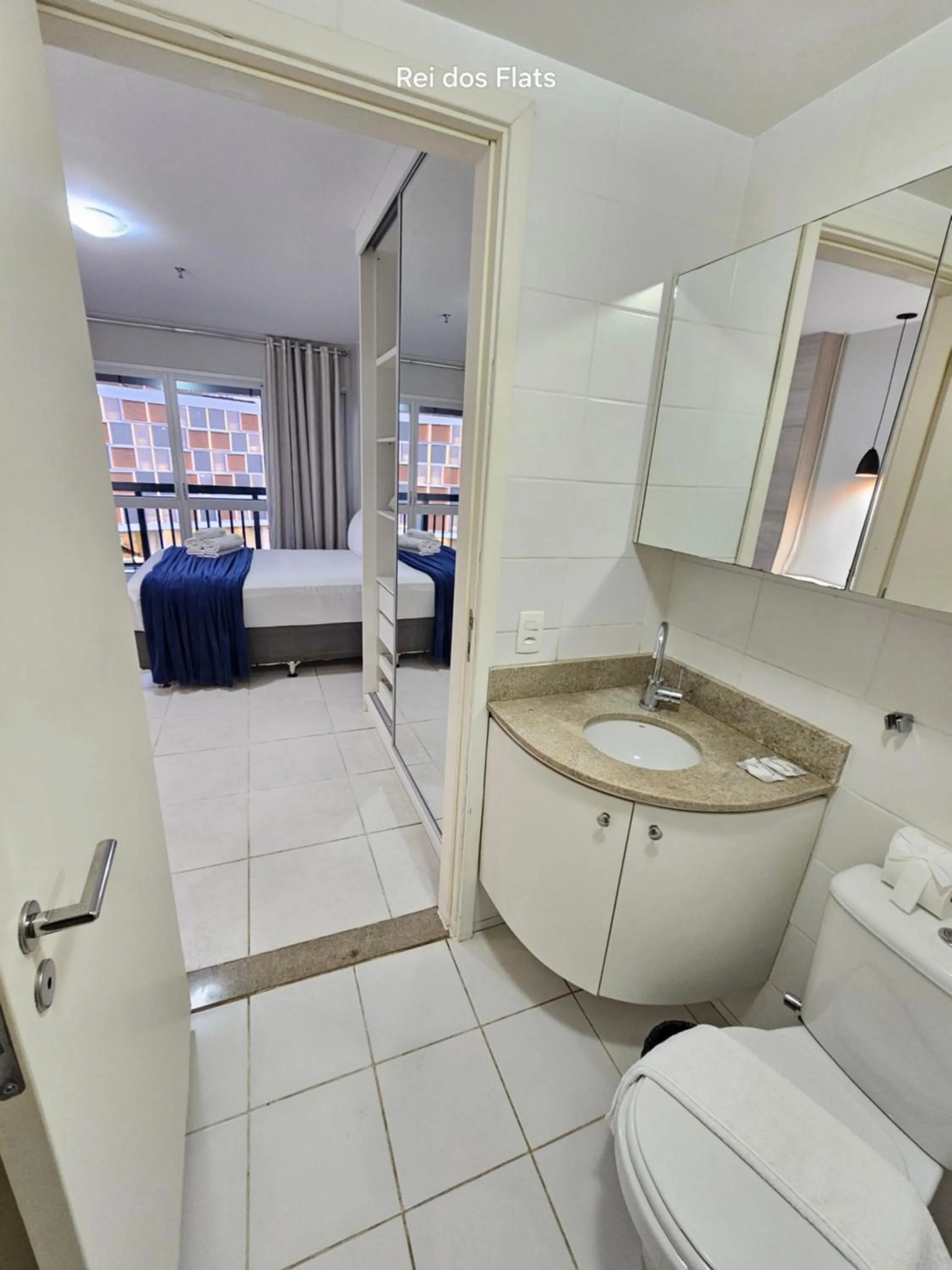 Bed in Flat Vision Executivo Premium By Rei dos Flats