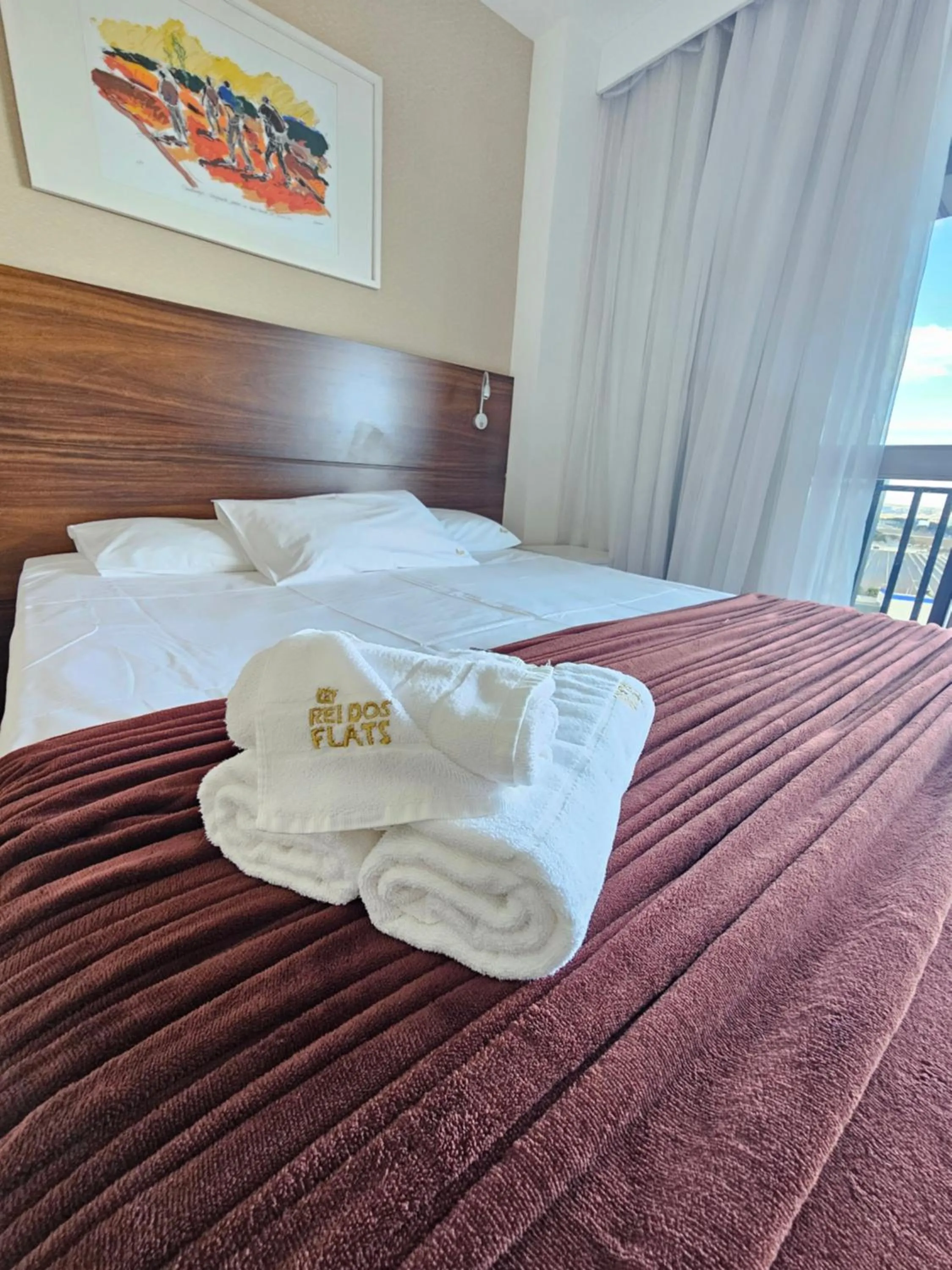 Bed in Flat Vision Executivo Premium By Rei dos Flats