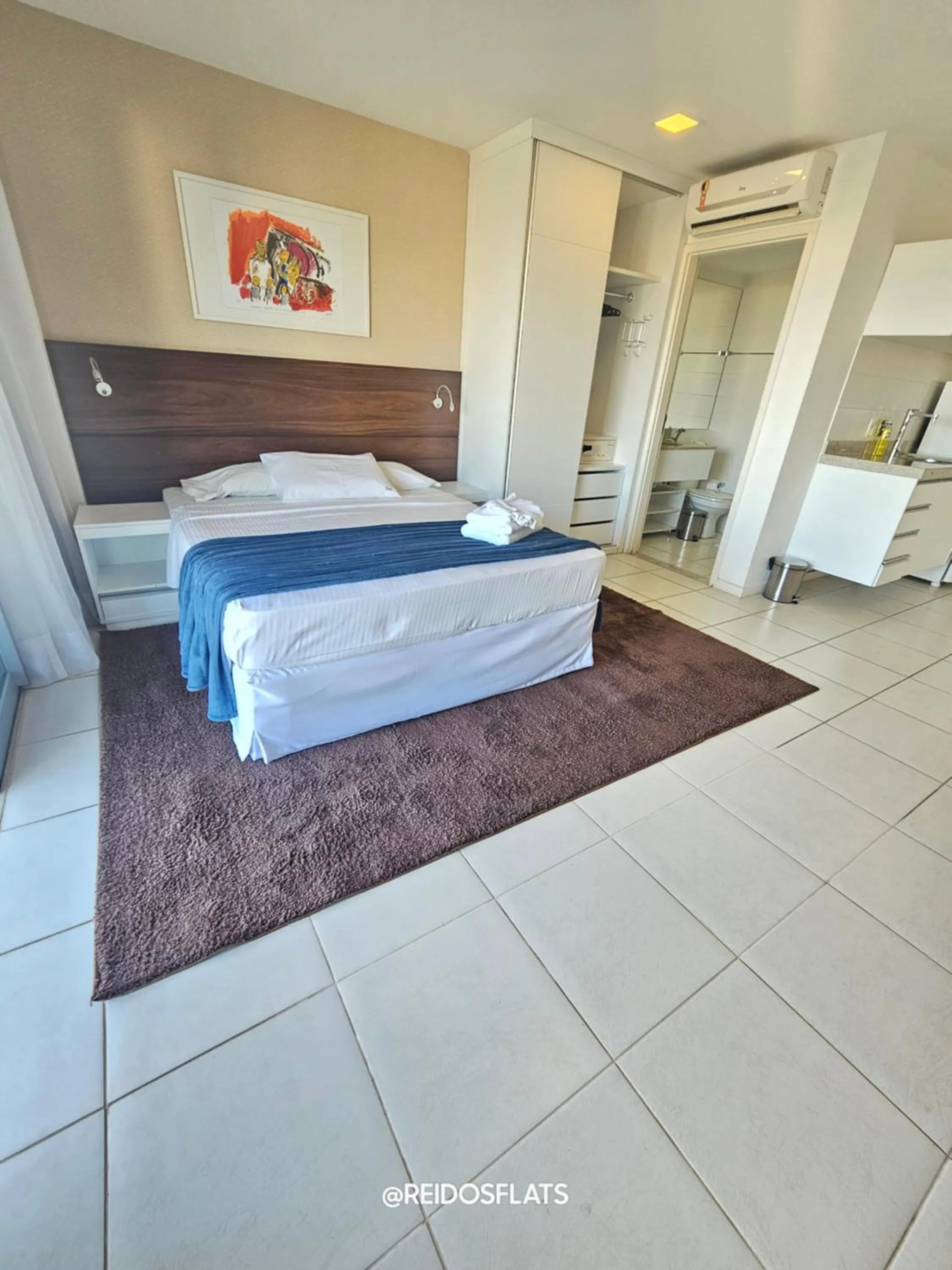 Bed in Flat Vision Executivo Premium By Rei dos Flats