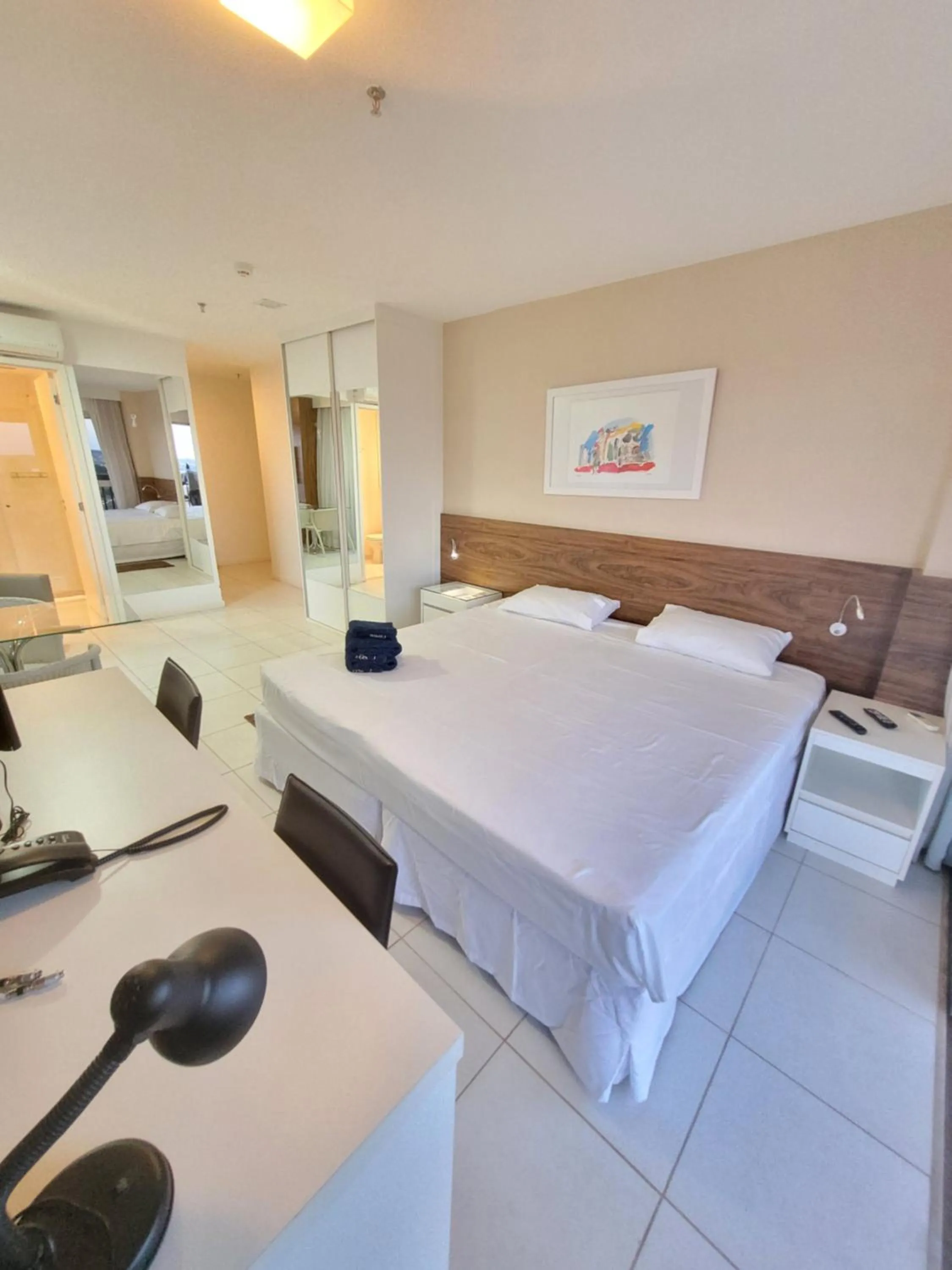 TV and multimedia, Bed in Flat Vision Executivo Premium By Rei dos Flats